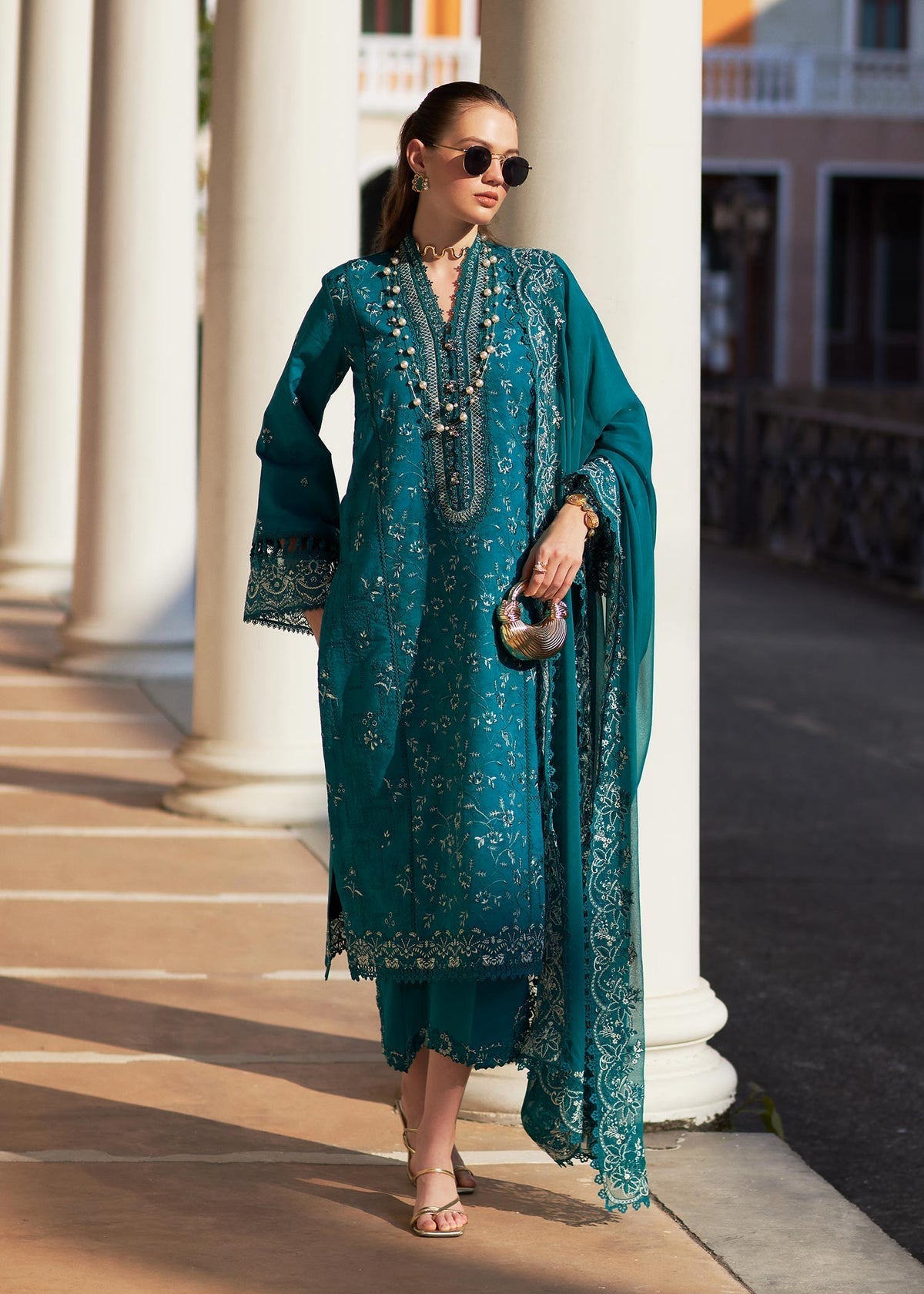 Kanwal Malik | Elsa Summer Pret 26 | Mishya - Luxury Dress - available at Maria Faisal in UK and USA.