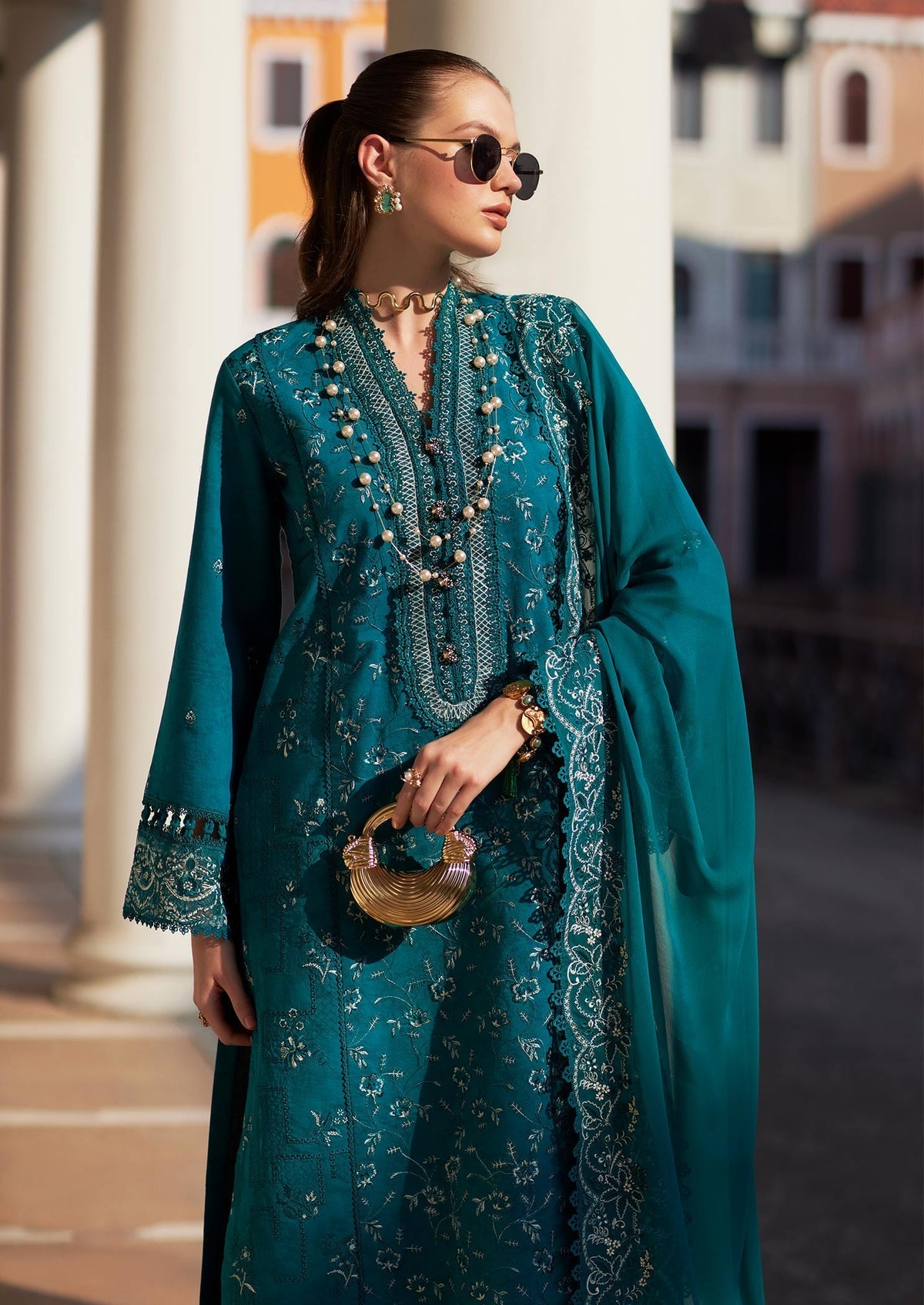 Kanwal Malik | Elsa Summer Pret 26 | Mishya - Luxury Dress - available at Maria Faisal in UK and USA.