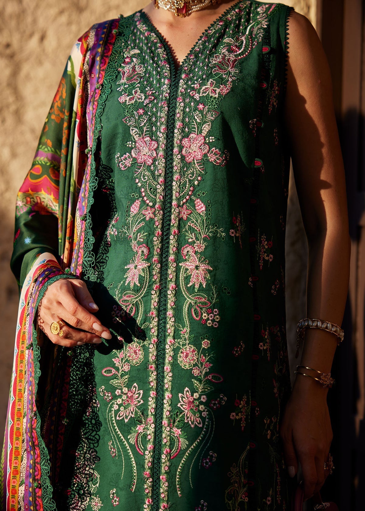 Kanwal Malik | Ariya Luxury Lawn 26 | Serena - Luxury Dress - available at Maria Faisal in UK and USA.
