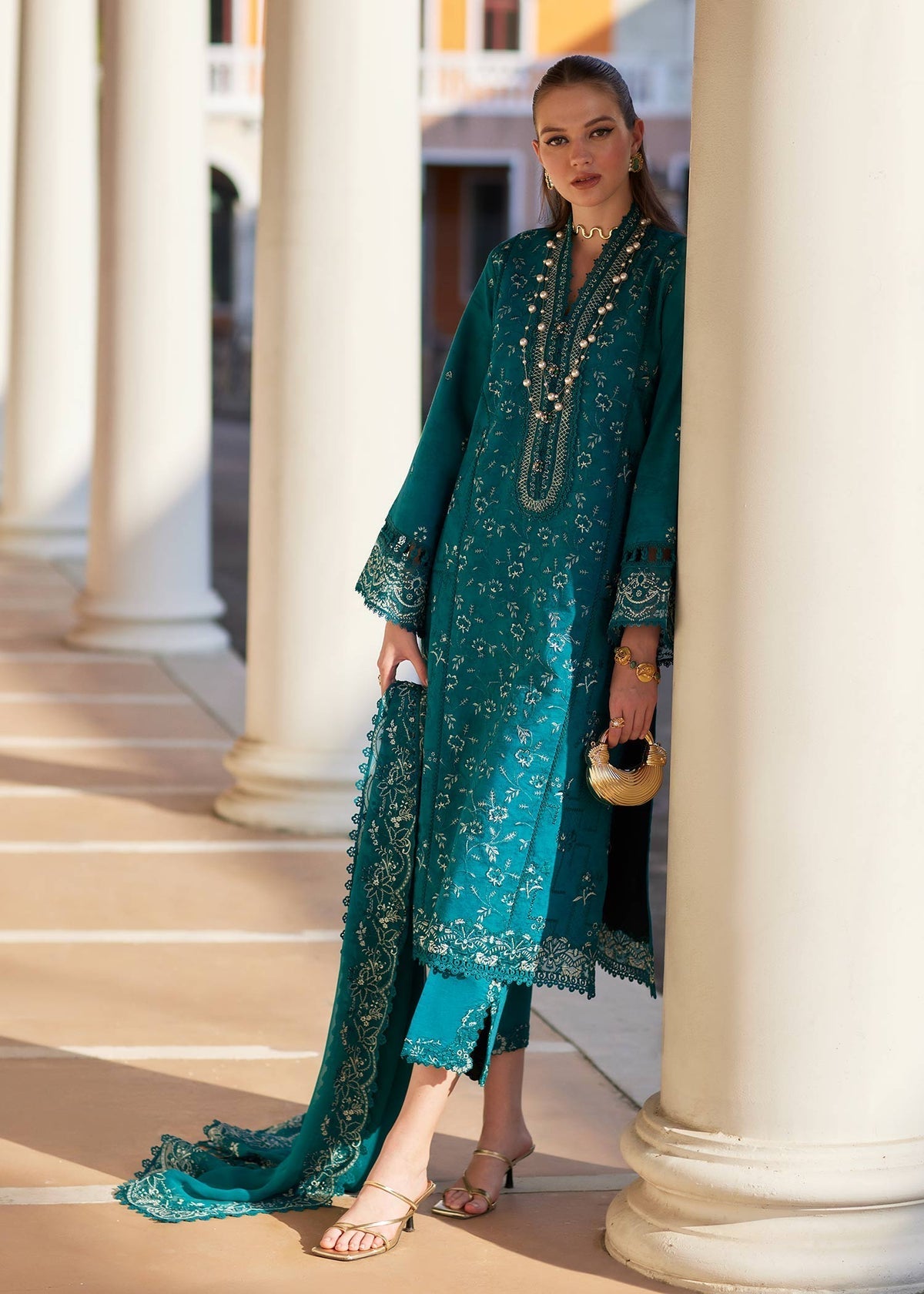 Kanwal Malik | Elsa Summer Pret 26 | Mishya - Luxury Dress - available at Maria Faisal in UK and USA.