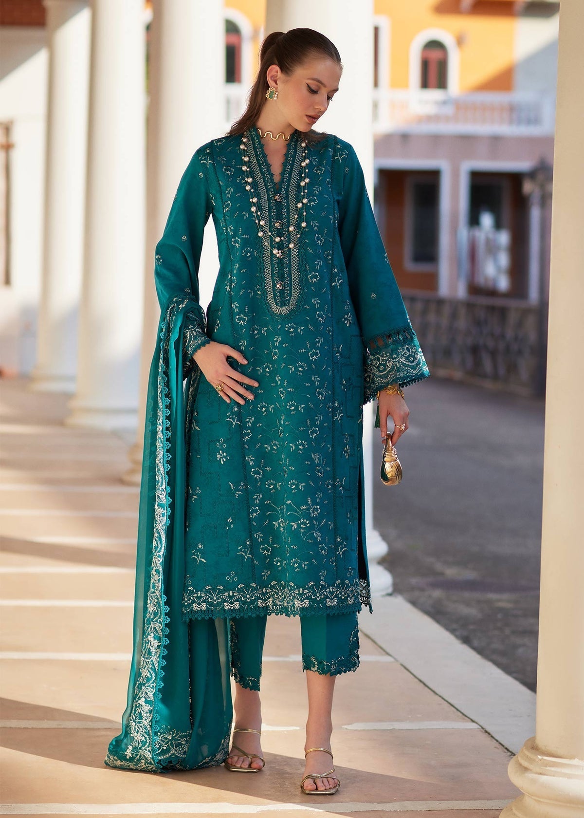 Kanwal Malik | Elsa Summer Pret 26 | Mishya - Luxury Dress - available at Maria Faisal in UK and USA.