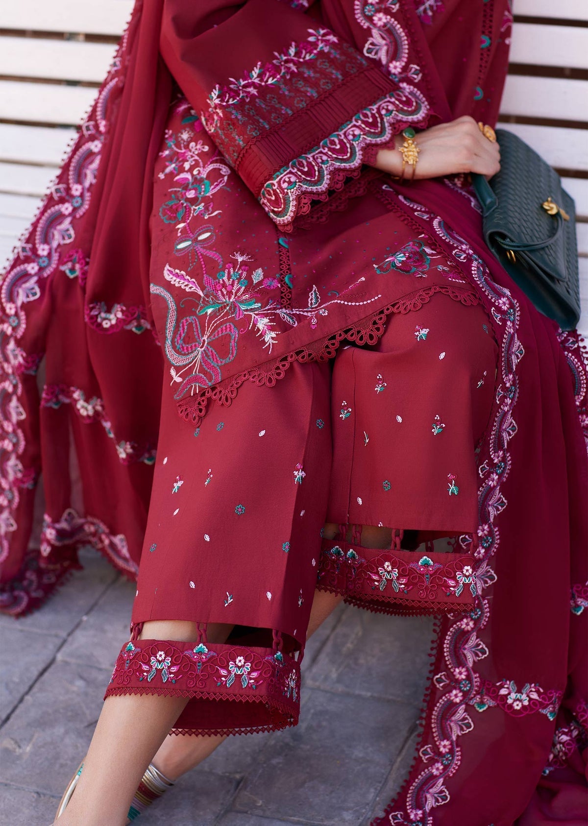 Kanwal Malik | Elsa Summer Pret 26 | Nisha - Luxury Dress - available at Maria Faisal in UK and USA.