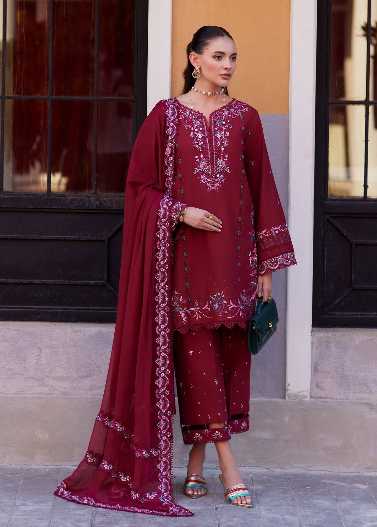 Kanwal Malik | Elsa Summer Pret 26 | Nisha - Luxury Dress - available at Maria Faisal in UK and USA.