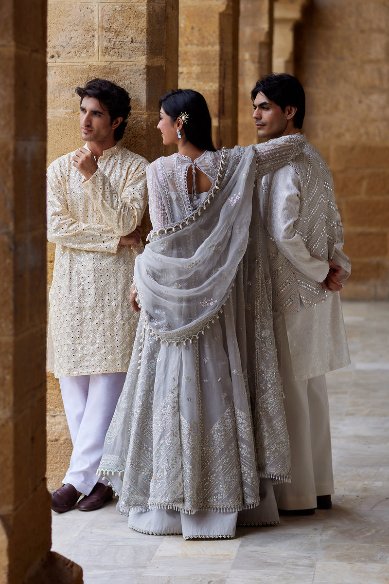 Afrozeh | Dastangoi Wedding Formals | Qissa - Wedding Dress - available at Maria Faisal in UK and USA.