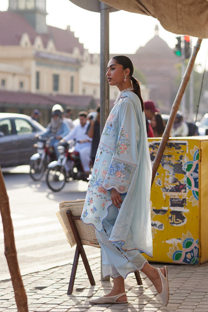 Zaha | Festive Lawn 26 | FORGET ME NOT BREEZE (ZF26-10) - Luxury Dress - available at Maria Faisal in UK and USA.