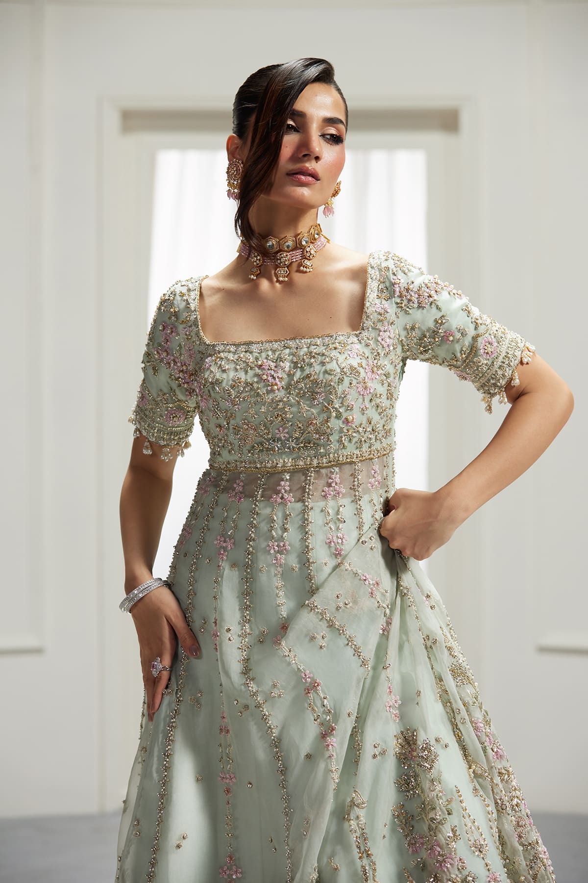 Saad Bin Shahzad | Lolita Bridals | IZEL - Dress - available at Maria Faisal in UK and USA.