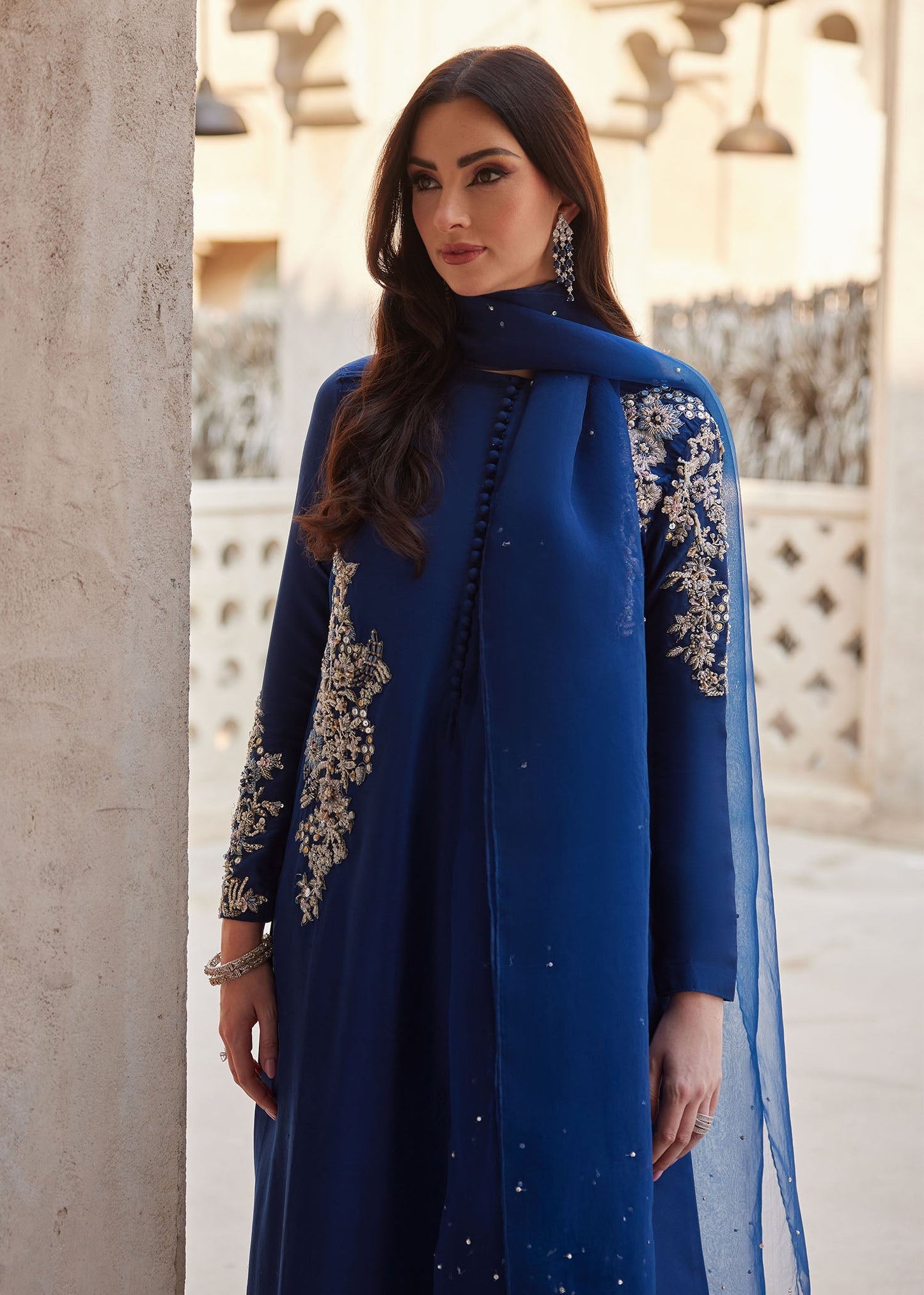 Kanwal Malik | Ghina Luxury Pret | Huda - Luxury Dress - available at Maria Faisal in UK and USA.