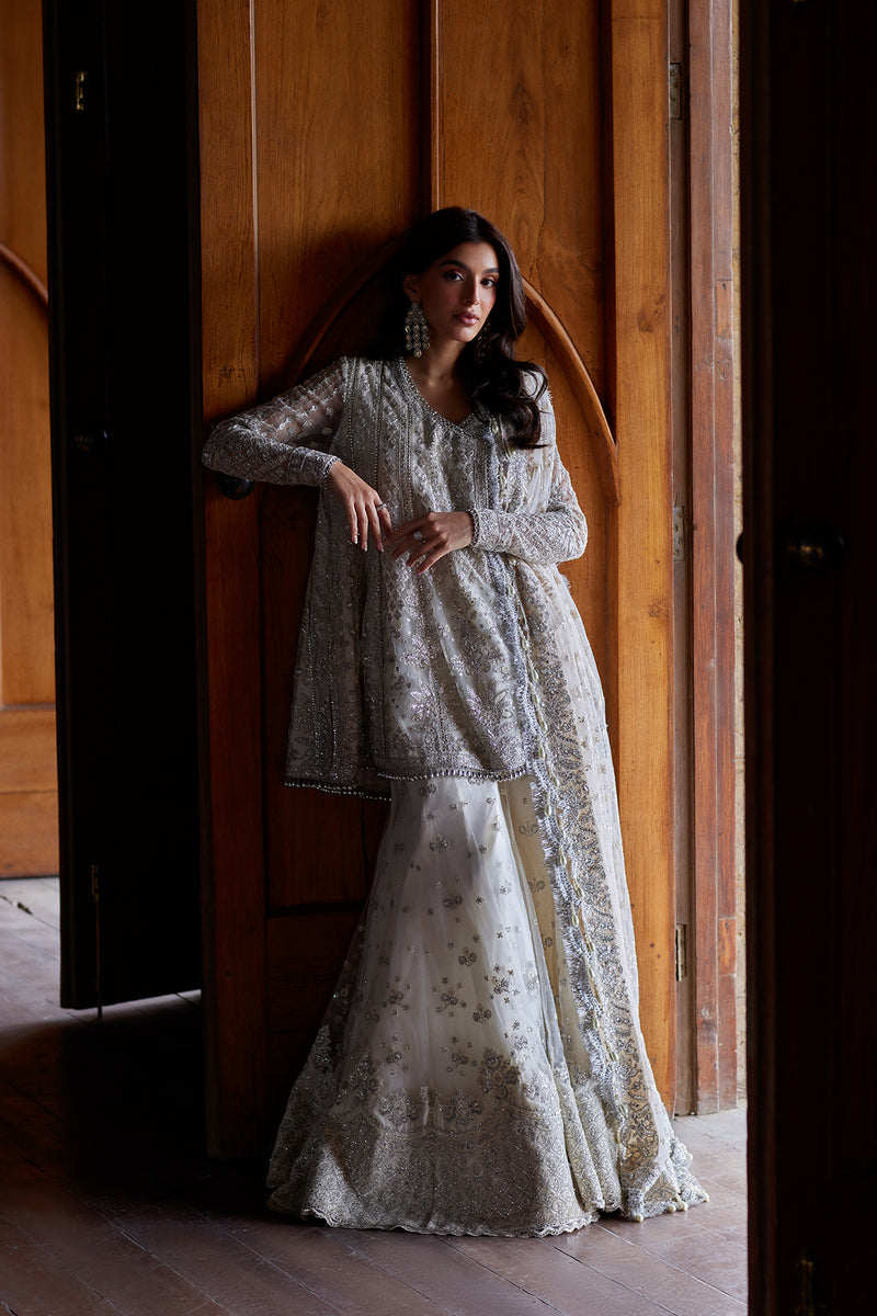 Afrozeh | Dastangoi Wedding Formals | Afsun - Wedding Dress - available at Maria Faisal in UK and USA.