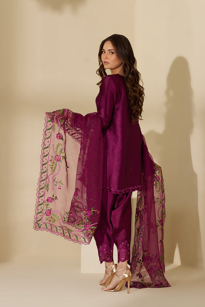 Mina Hasan | Signature Pret | Saara - Luxury Dress - available at Maria Faisal in UK and USA.