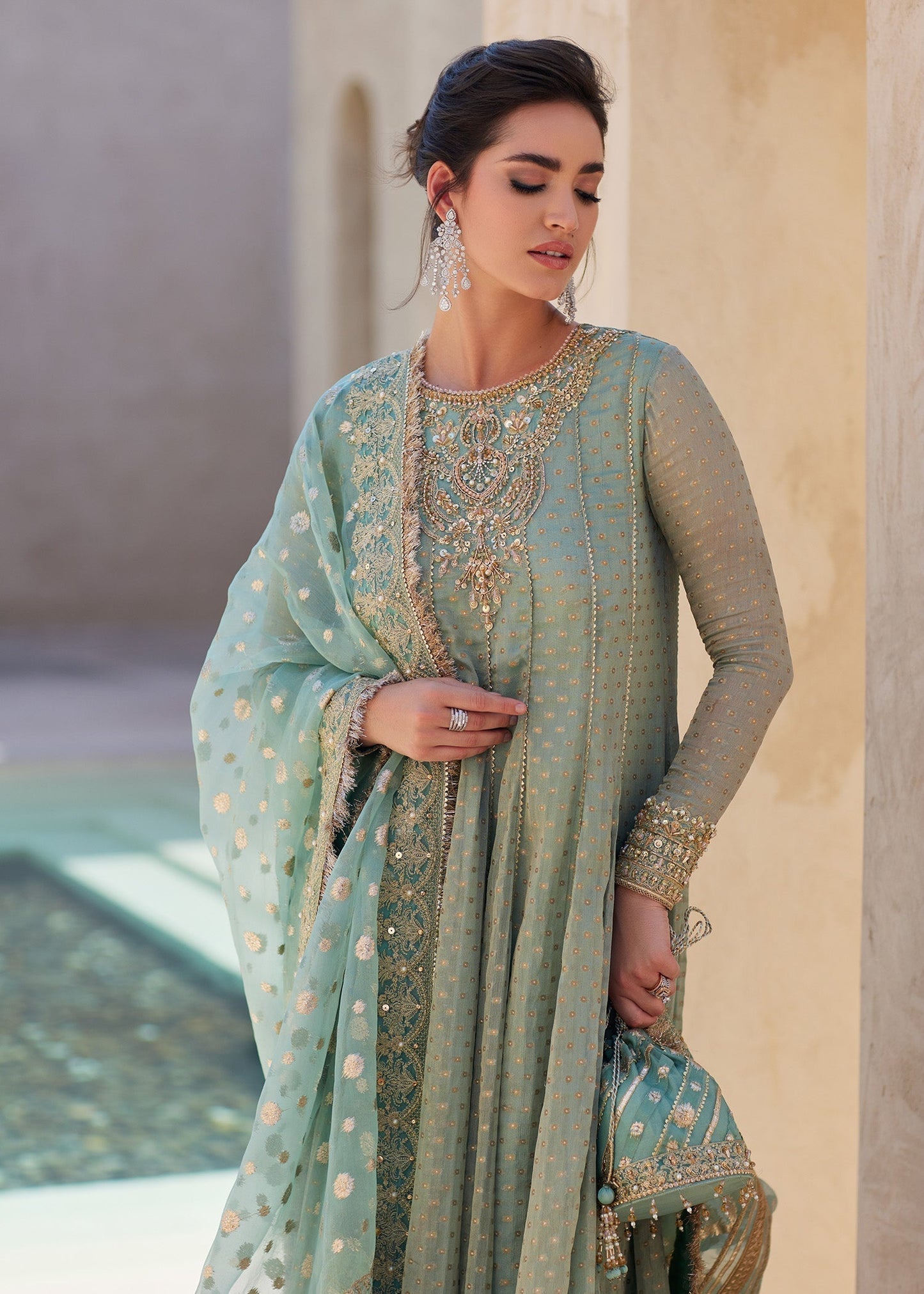 Kanwal Malik | Laira Formals | Mist - Ladies Clothes - Maria Faisal
