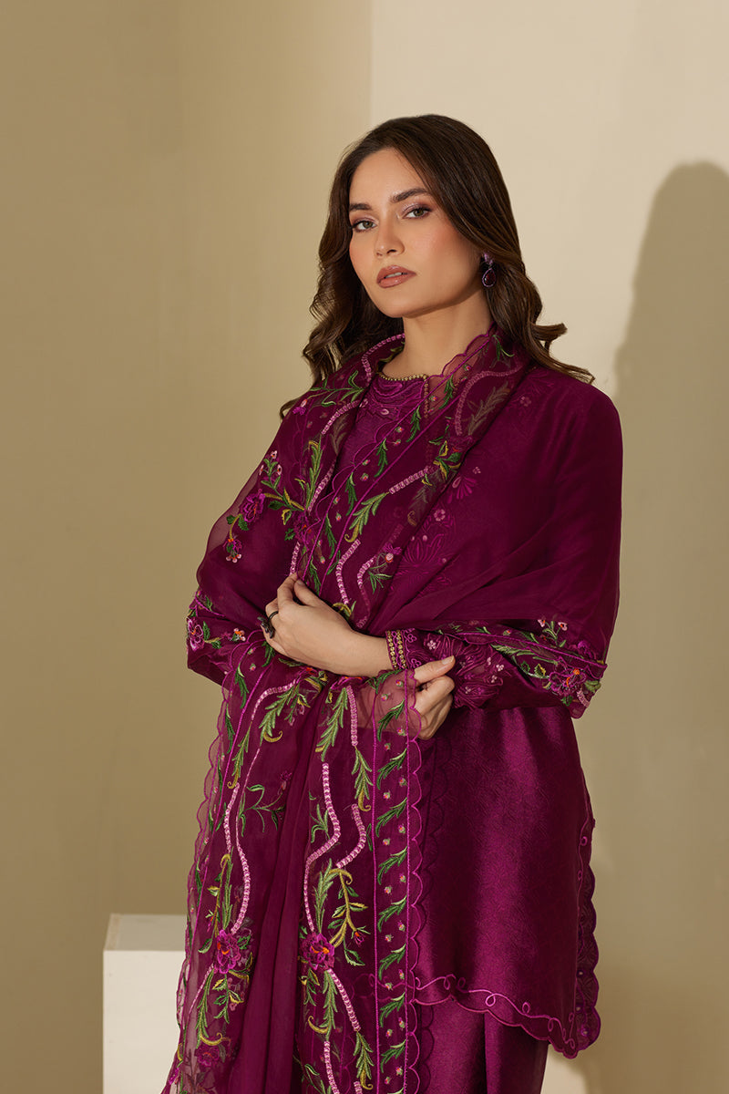 Mina Hasan | Signature Pret | Saara - Luxury Dress - available at Maria Faisal in UK and USA.