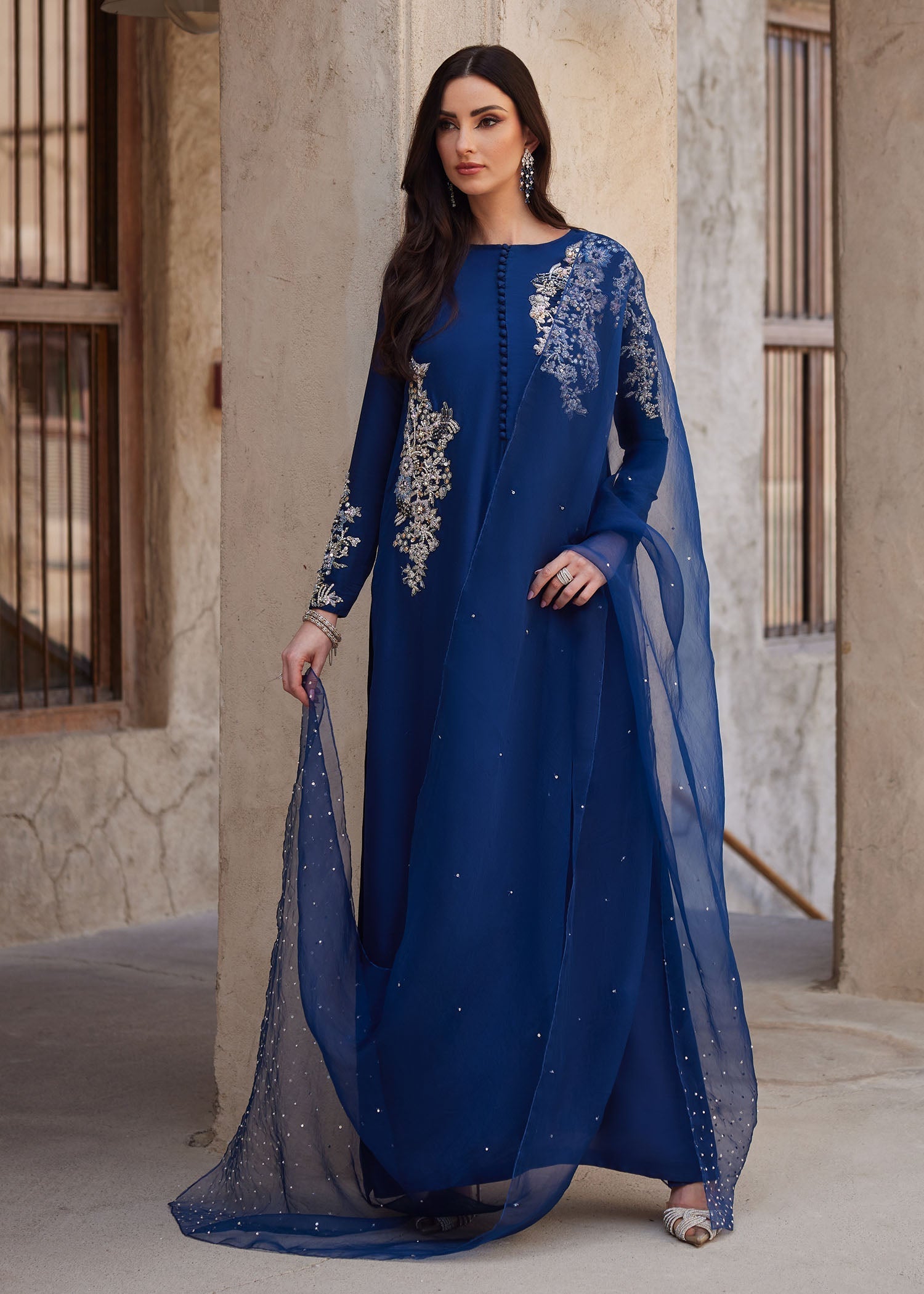 Kanwal Malik | Ghina Luxury Pret | Huda - Luxury Dress - available at Maria Faisal in UK and USA.