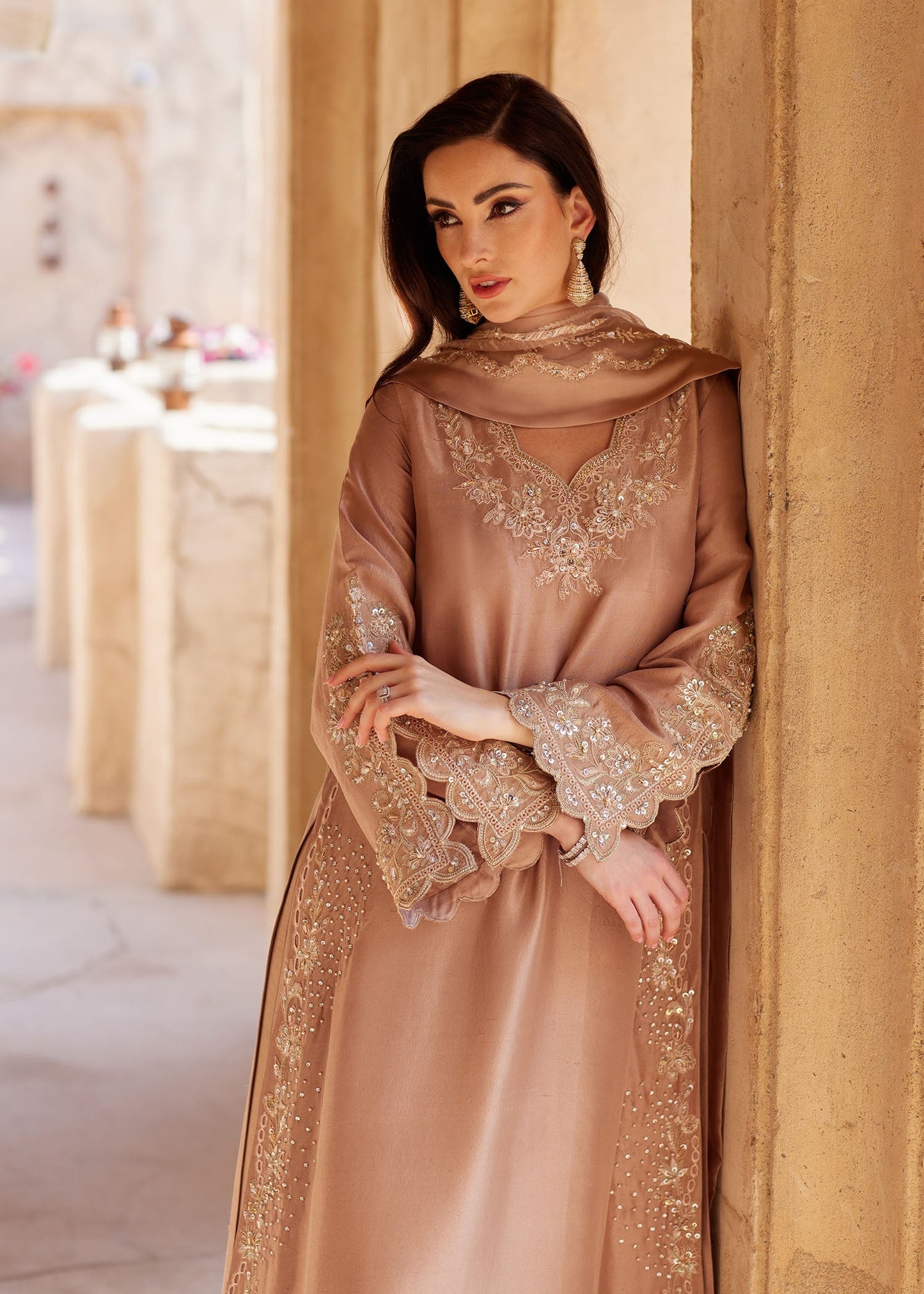 Kanwal Malik | Ghina Luxury Pret | Wafa - Luxury Dress - available at Maria Faisal in UK and USA.