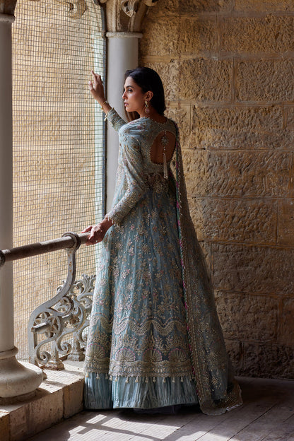 Afrozeh | Dastangoi Wedding Formals | Lafz - Wedding Dress - available at Maria Faisal in UK and USA.