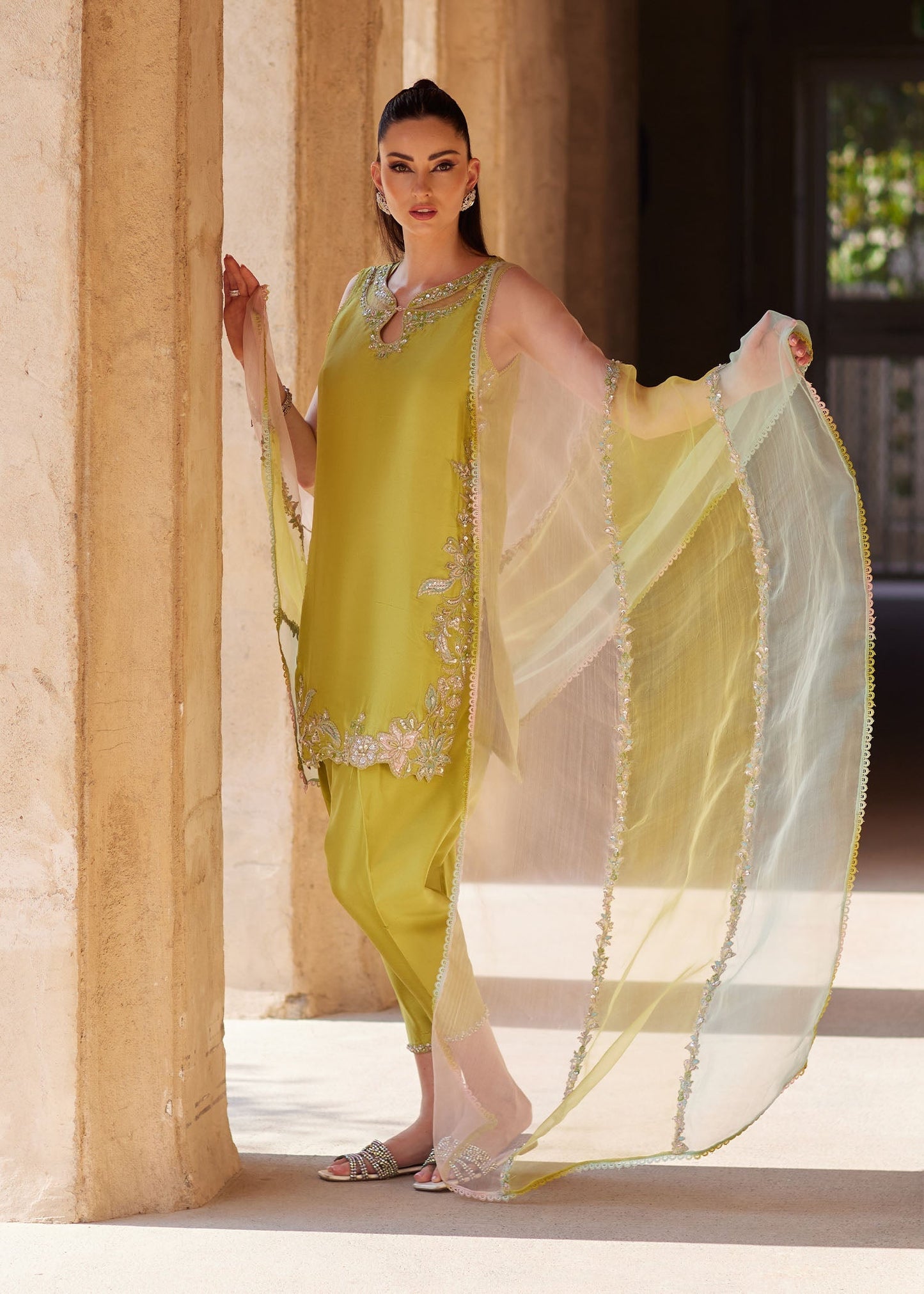 Kanwal Malik | Ghina Luxury Pret | Sia - Luxury Dress - available at Maria Faisal in UK and USA.