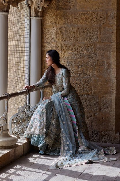 Afrozeh | Dastangoi Wedding Formals | Lafz - Wedding Dress - available at Maria Faisal in UK and USA.