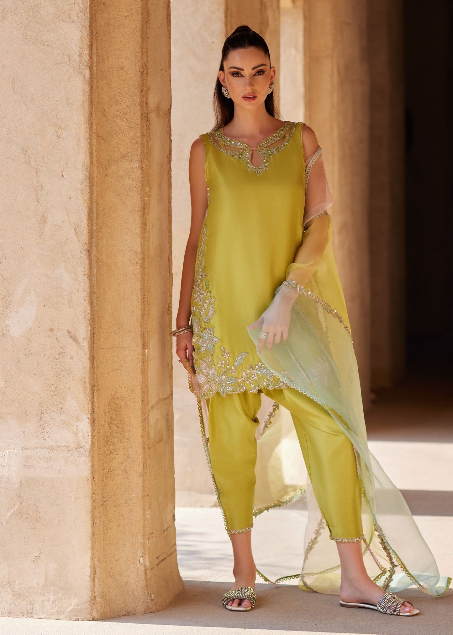 Kanwal Malik | Ghina Luxury Pret | Sia - Luxury Dress - available at Maria Faisal in UK and USA.