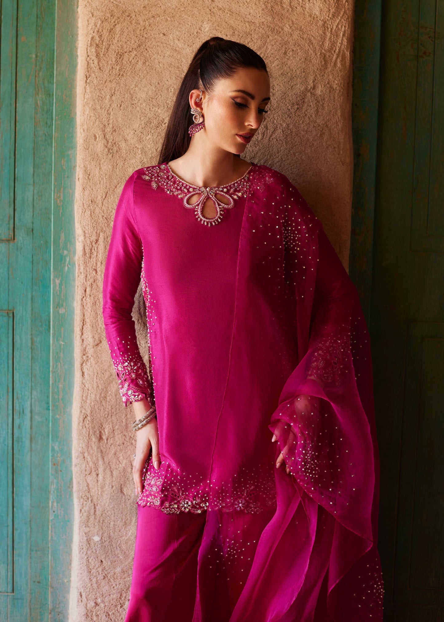 Kanwal Malik | Ghina Luxury Pret | Ziva - Luxury Dress - available at Maria Faisal in UK and USA.