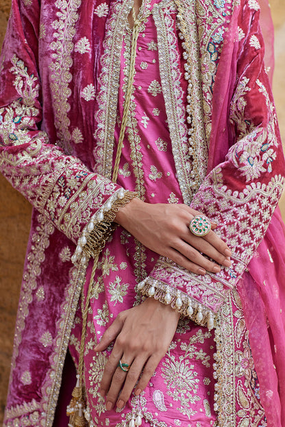 Afrozeh | Dastangoi Wedding Formals | Mehfil - Wedding Dress - available at Maria Faisal in UK and USA.