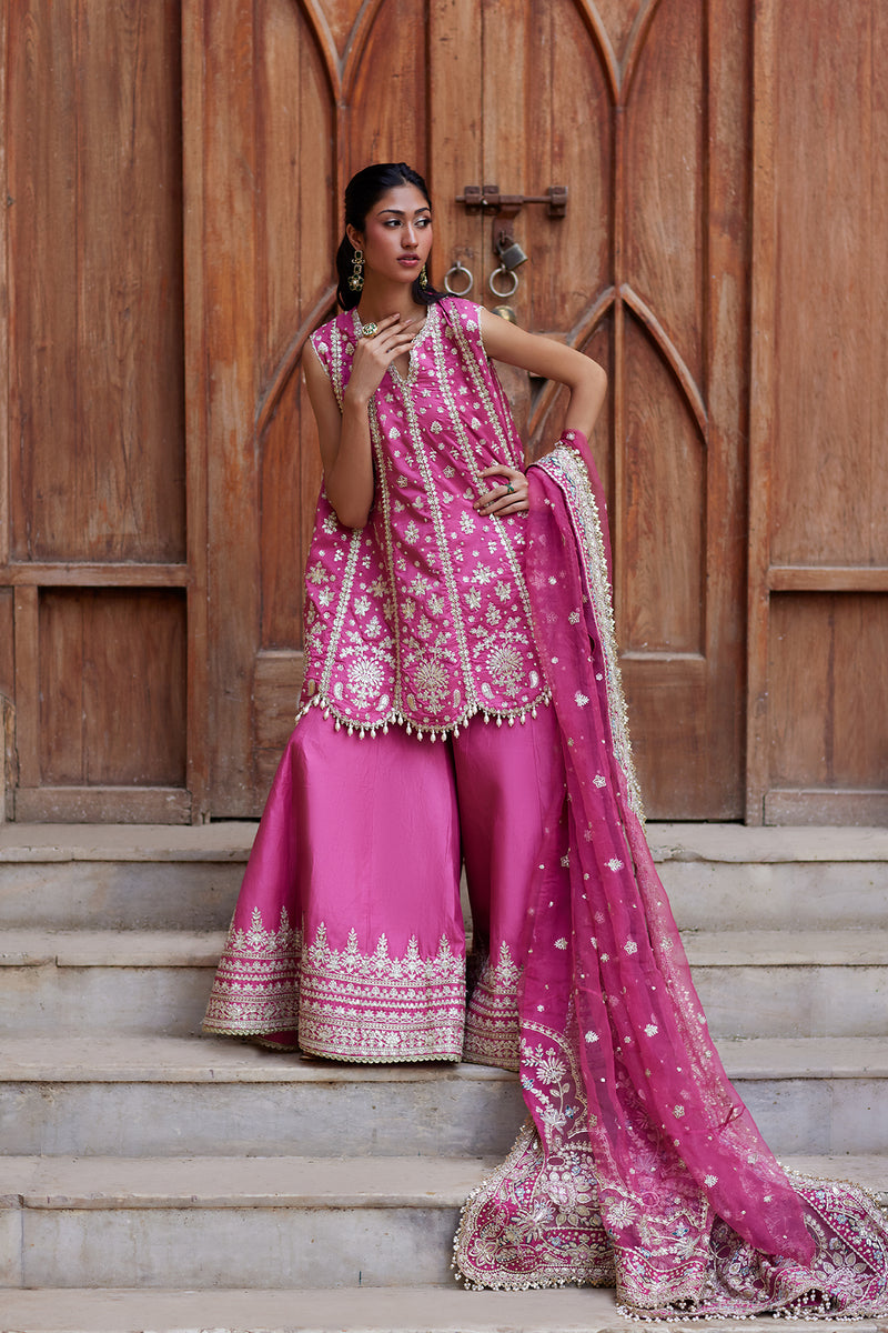 Afrozeh | Dastangoi Wedding Formals | Mehfil - Wedding Dress - available at Maria Faisal in UK and USA.