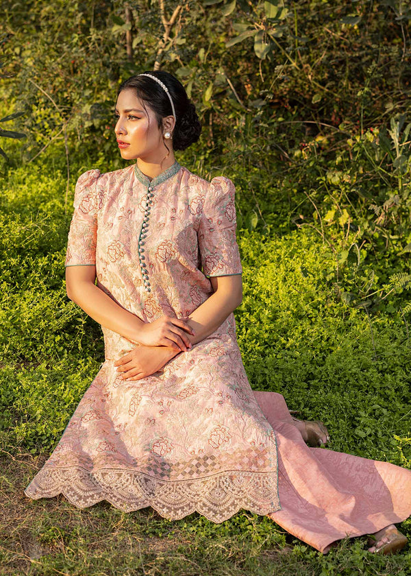 HSY | Summer Edit | Salmon Pink - Ladies Clothes - Maria Faisal