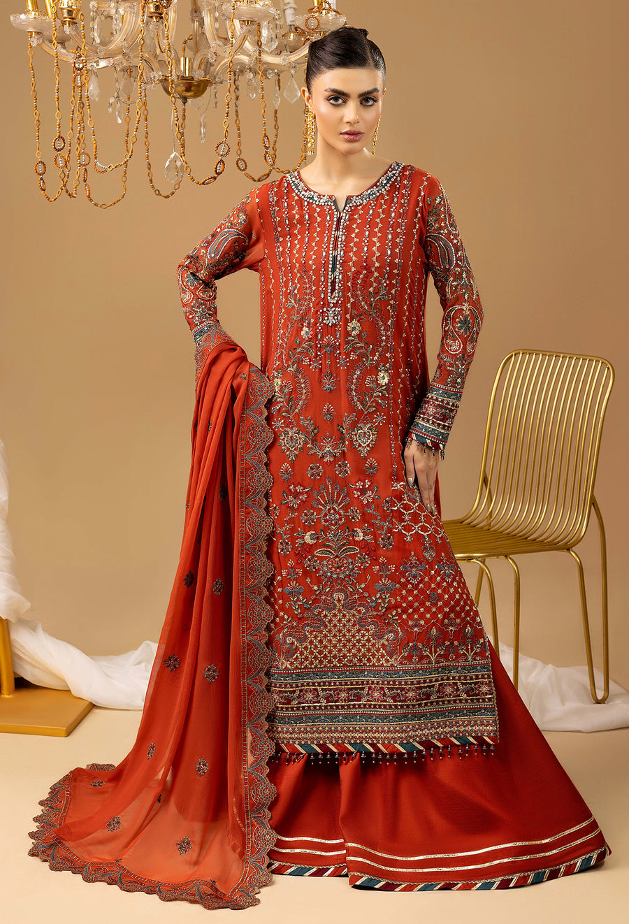 Adans Libas | Chiffon 25 | 7581 G - Ladies Clothes - Maria Faisal