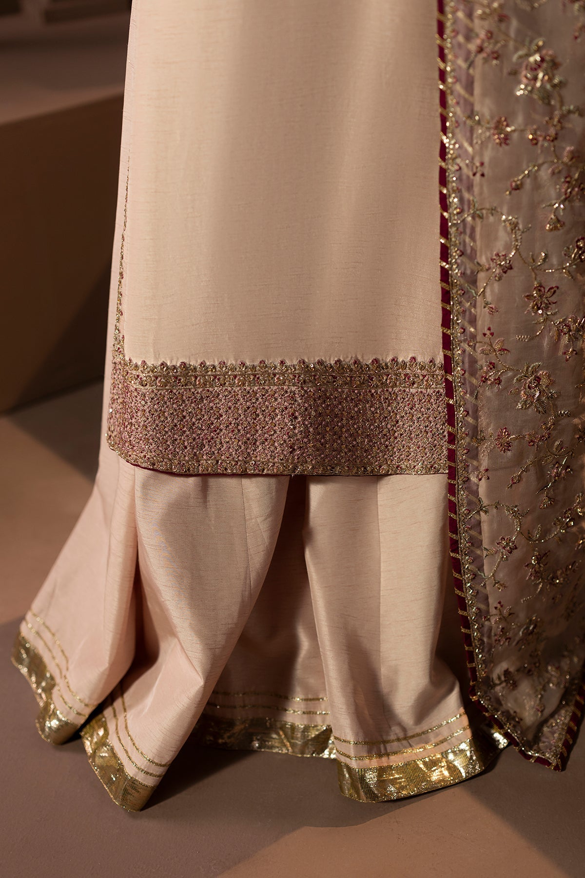 Mina Kashif | Zaib Formals | Mehrunisa - Formal Dress - available at Maria Faisal in UK and USA.
