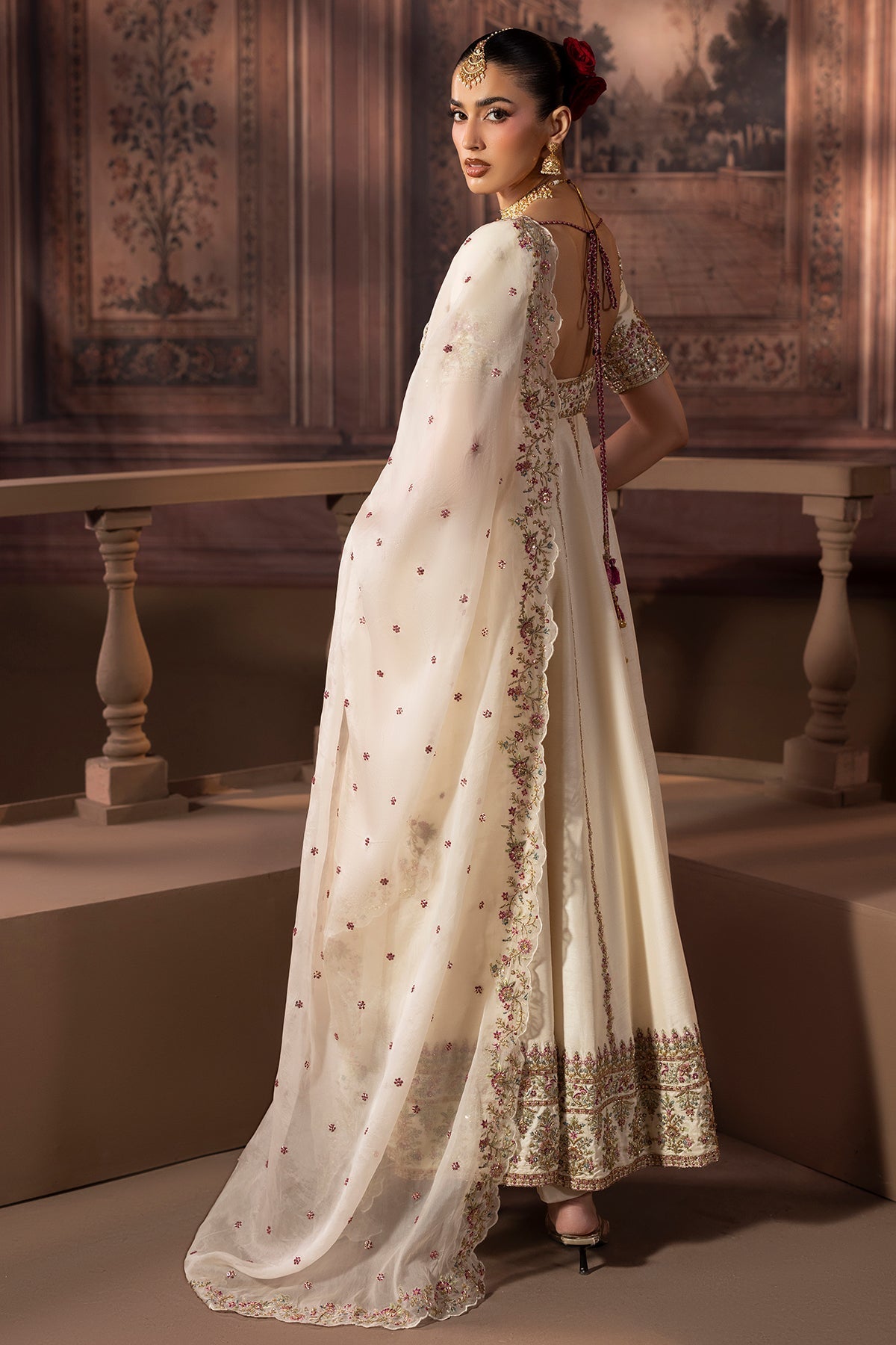 Mina Kashif | Zaib Formals | Chandani - Formal Dress - available at Maria Faisal in UK and USA.