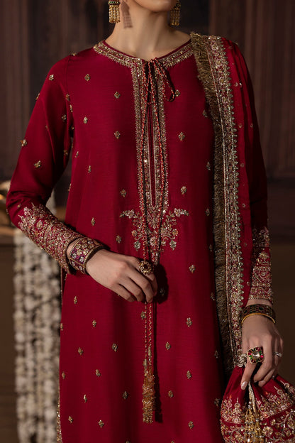 Mina Kashif | Zaib Formals | Ruby - Formal Dress - available at Maria Faisal in UK and USA.