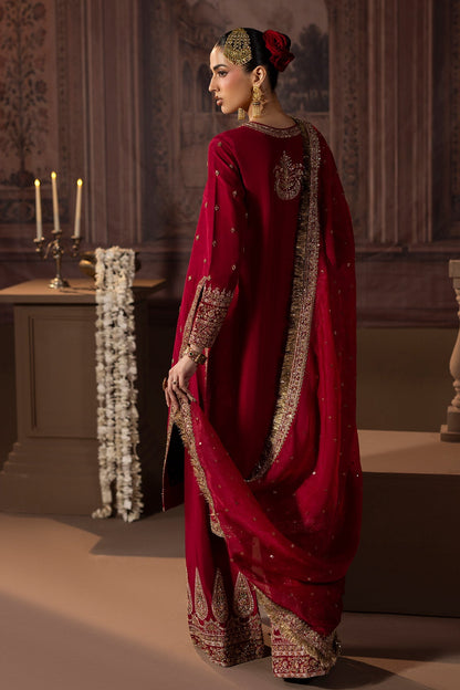 Mina Kashif | Zaib Formals | Ruby - Formal Dress - available at Maria Faisal in UK and USA.