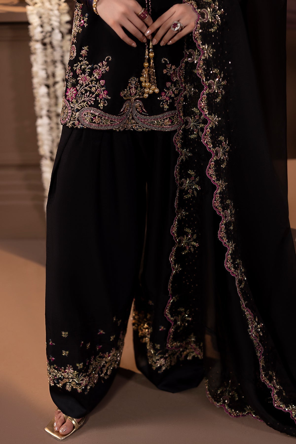 Mina Kashif | Zaib Formals | Noorbano - Formal Dress - available at Maria Faisal in UK and USA.