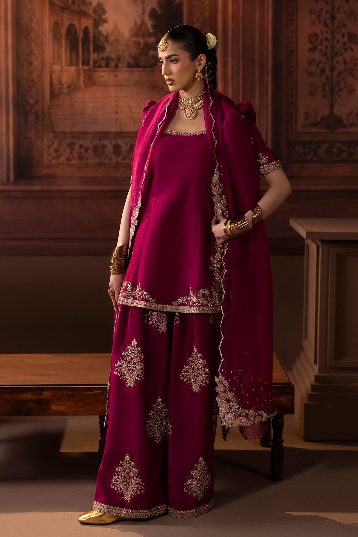 Mina Kashif | Zaib Formals | Arzoo - Formal Dress - available at Maria Faisal in UK and USA.