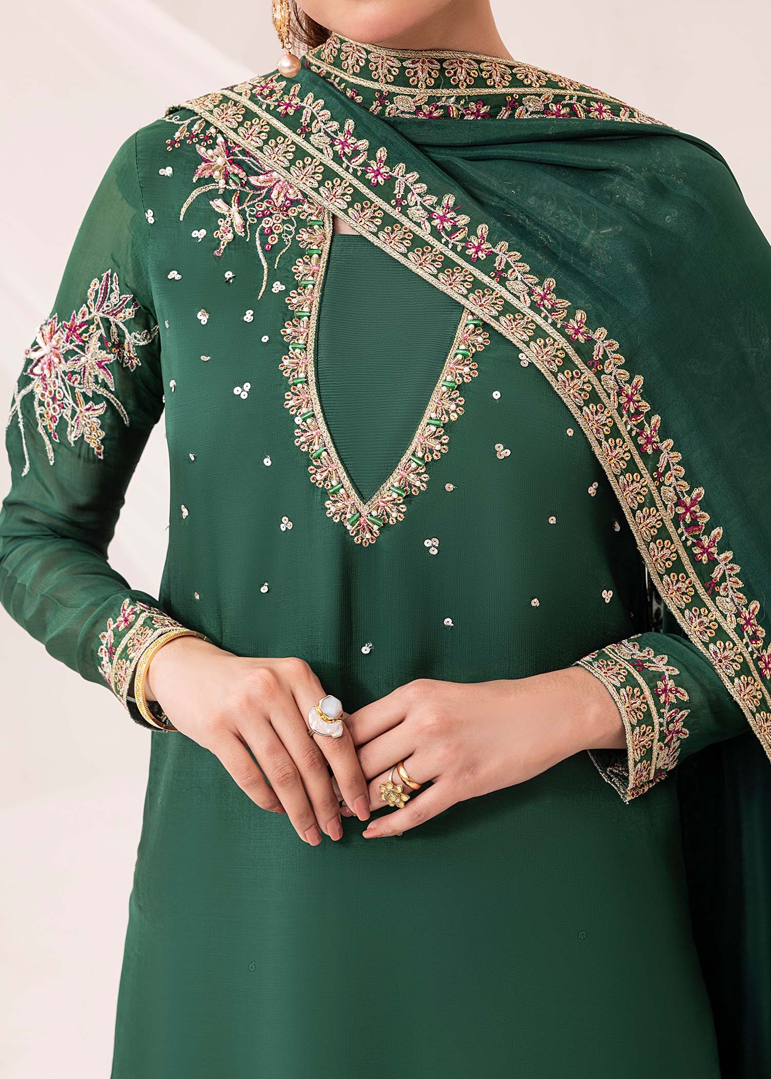 Jamnii | Silk Ivy | Emerald by Maria Faisal - Registered Vendor of : Jamnii - type : Ladies Clothes - 100% original wedding dresses