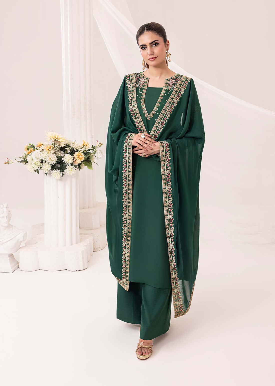 Jamnii | Silk Ivy | Emerald by Maria Faisal - Registered Vendor of : Jamnii - type : Ladies Clothes - 100% original wedding dresses