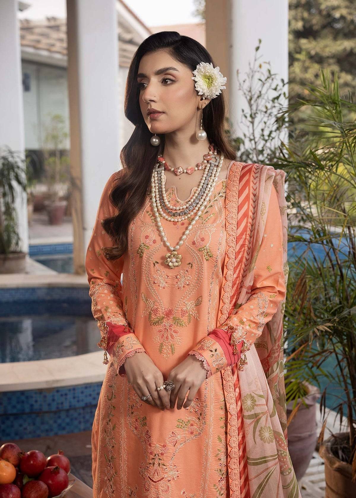 Shurooq | Luxury Lawn 25 | Zyra by Maria Faisal - Registered Vendor of : Shurooq - type : Ladies Clothes - 100% original wedding dresses