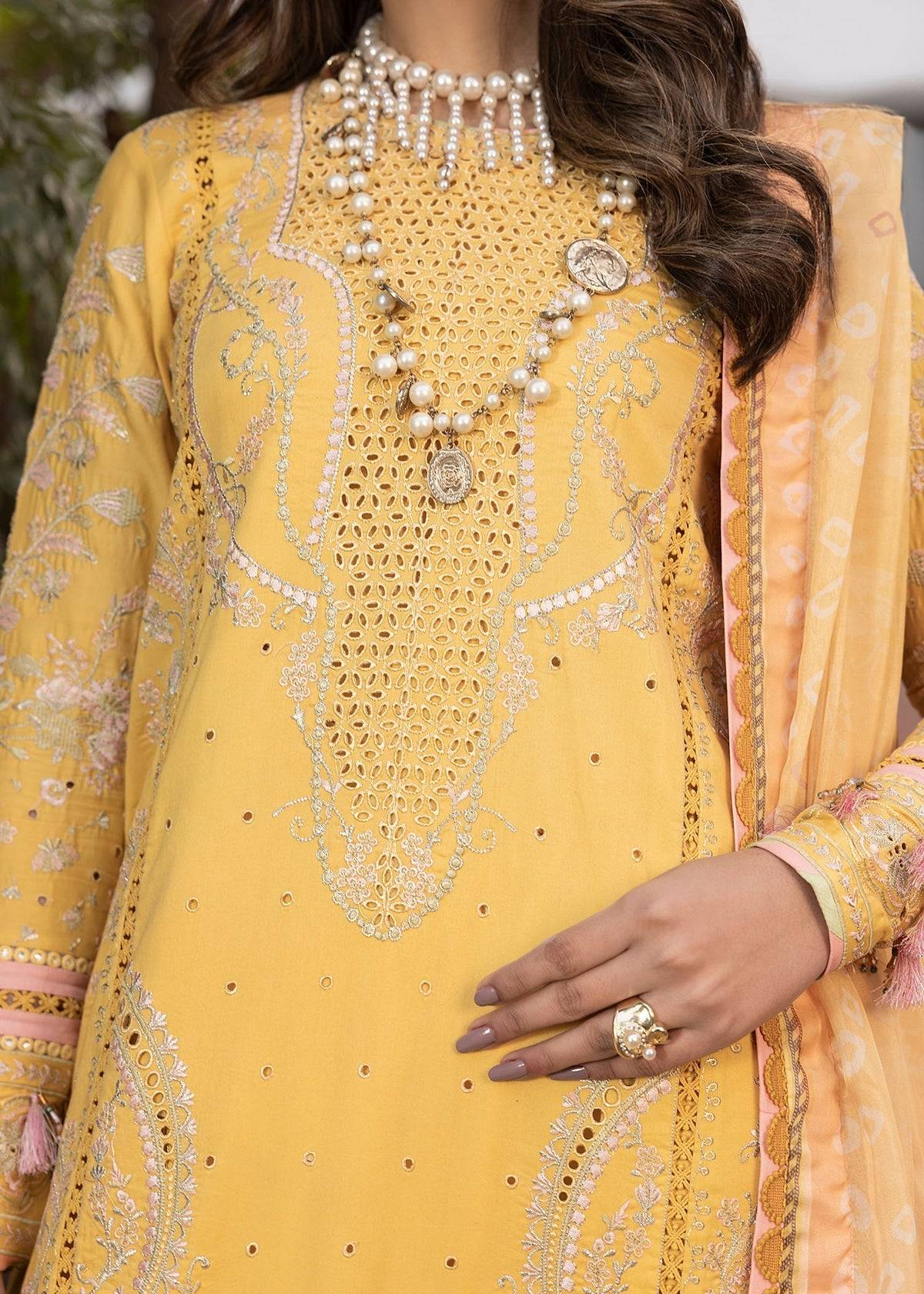 Shurooq | Luxury Lawn 25 | Abigail by Maria Faisal - Registered Vendor of : Shurooq - type : Ladies Clothes - 100% original wedding dresses