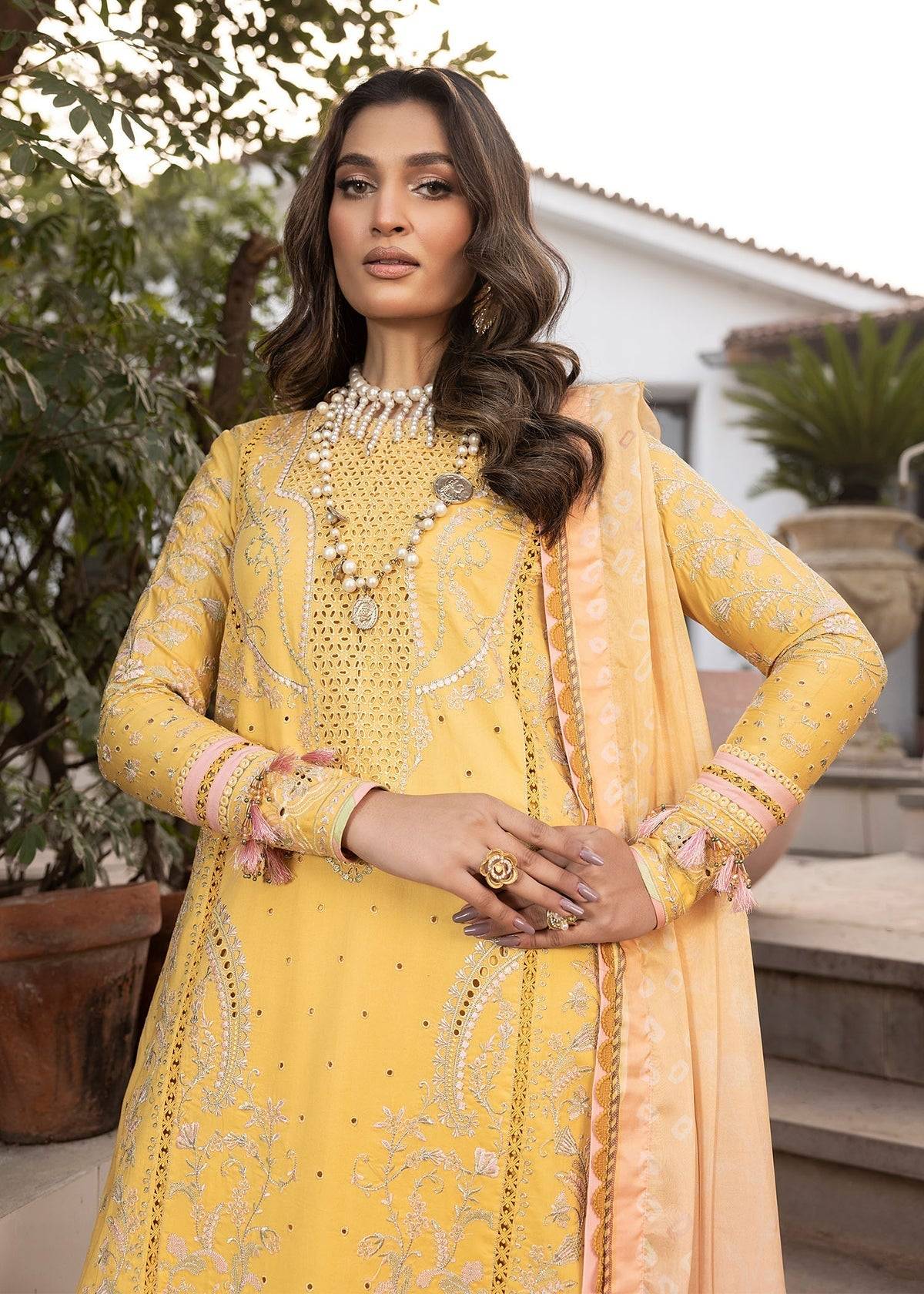 Shurooq | Luxury Lawn 25 | Abigail by Maria Faisal - Registered Vendor of : Shurooq - type : Ladies Clothes - 100% original wedding dresses