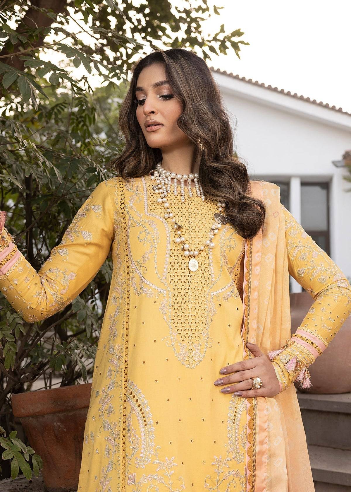 Shurooq | Luxury Lawn 25 | Abigail by Maria Faisal - Registered Vendor of : Shurooq - type : Ladies Clothes - 100% original wedding dresses