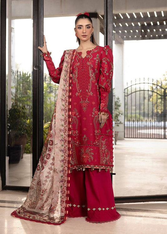 Shurooq | Luxury Lawn 25 | Lina by Maria Faisal - Registered Vendor of : Shurooq - type : Ladies Clothes - 100% original wedding dresses