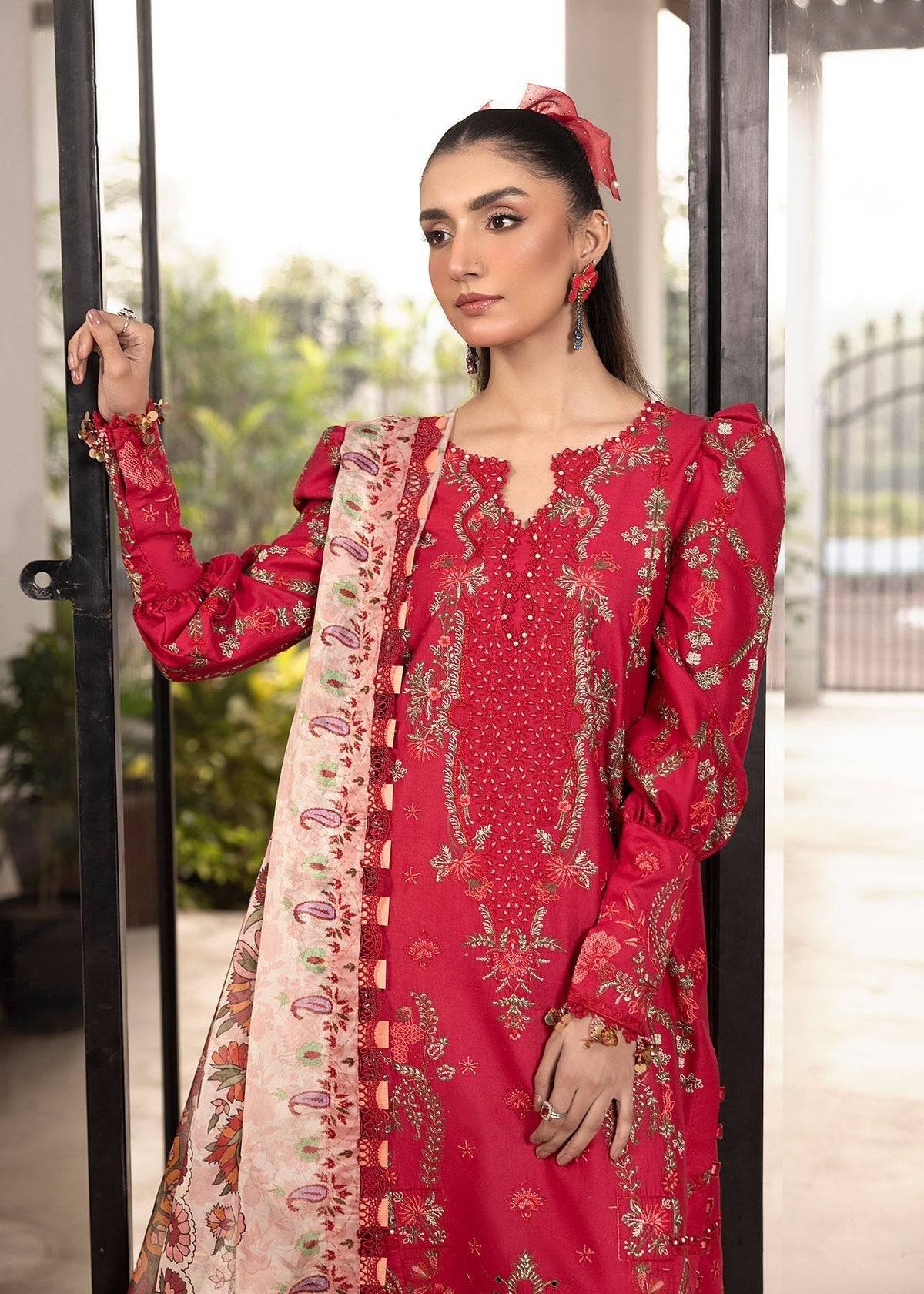 Shurooq | Luxury Lawn 25 | Lina by Maria Faisal - Registered Vendor of : Shurooq - type : Ladies Clothes - 100% original wedding dresses