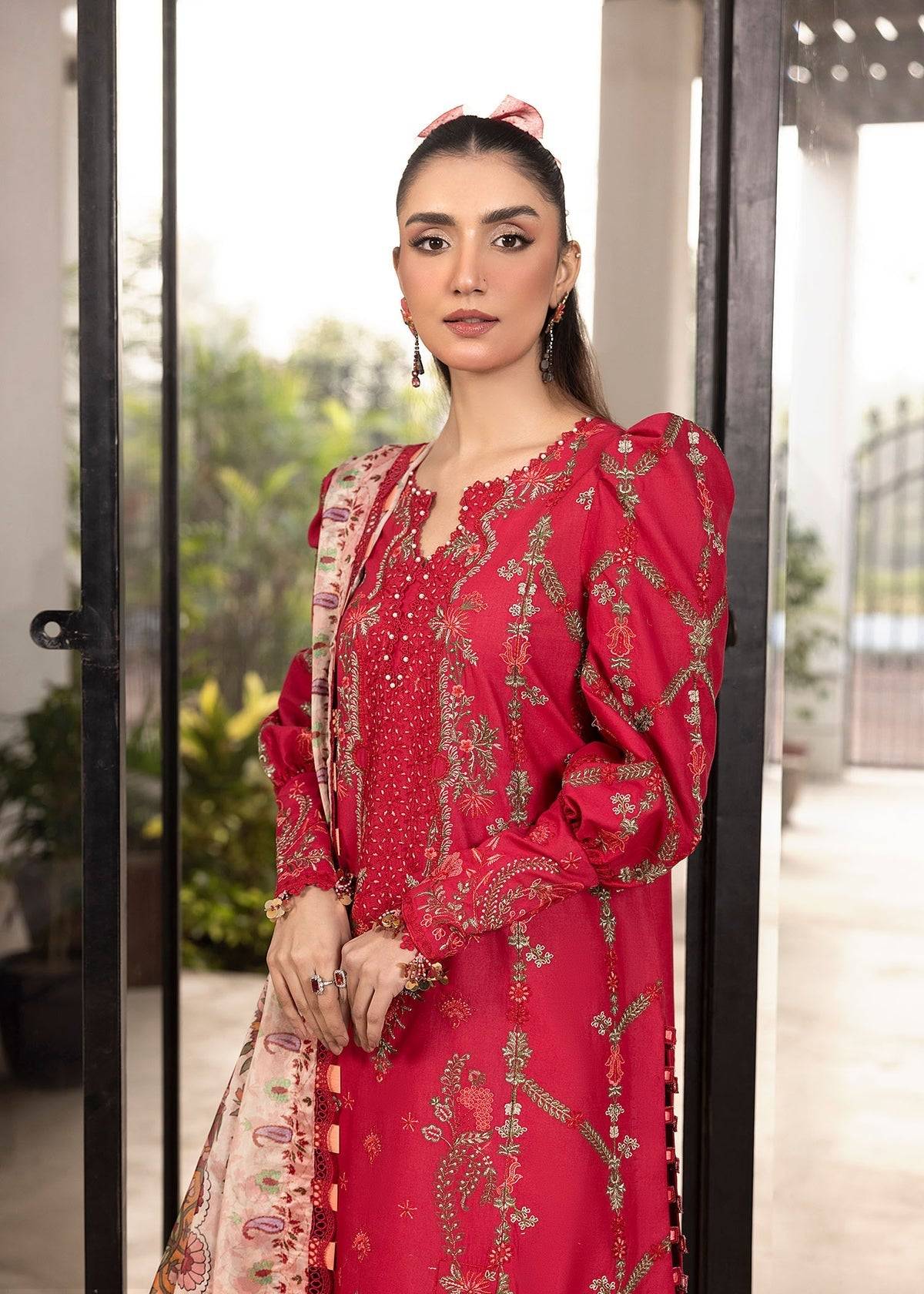 Shurooq | Luxury Lawn 25 | Lina by Maria Faisal - Registered Vendor of : Shurooq - type : Ladies Clothes - 100% original wedding dresses