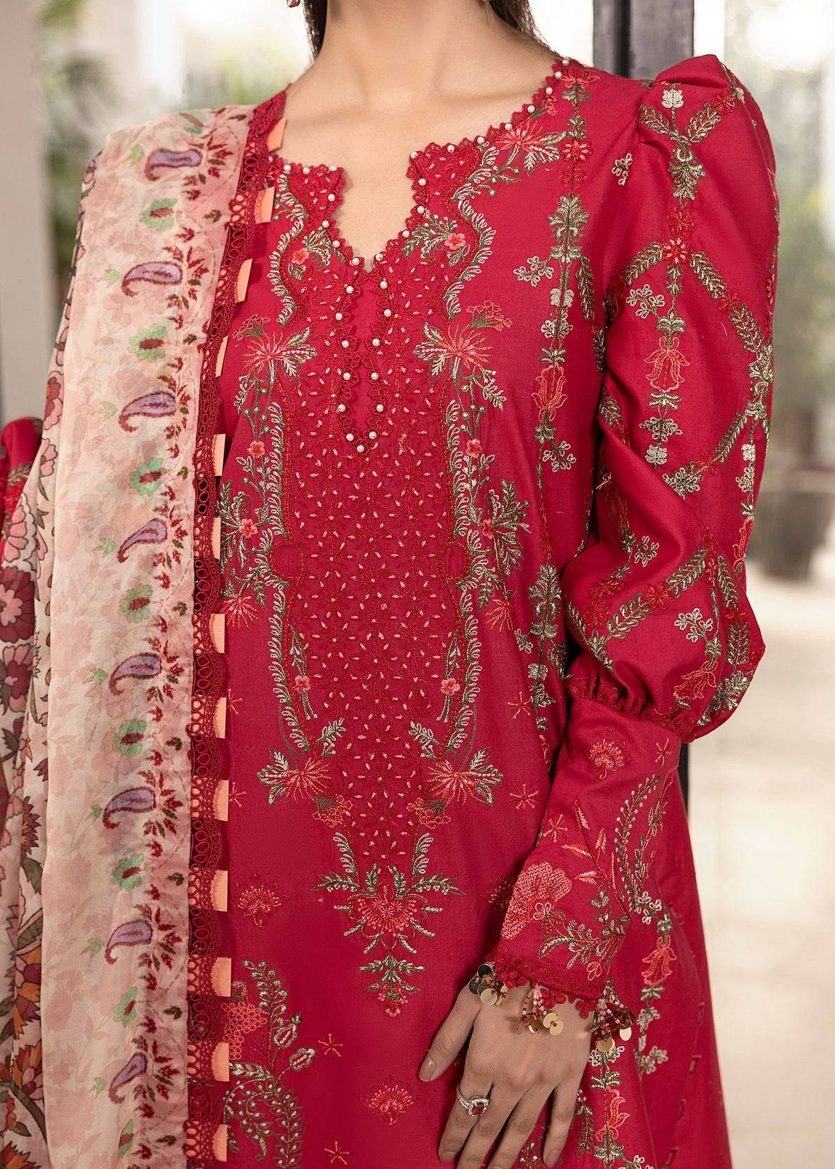 Shurooq | Luxury Lawn 25 | Lina by Maria Faisal - Registered Vendor of : Shurooq - type : Ladies Clothes - 100% original wedding dresses