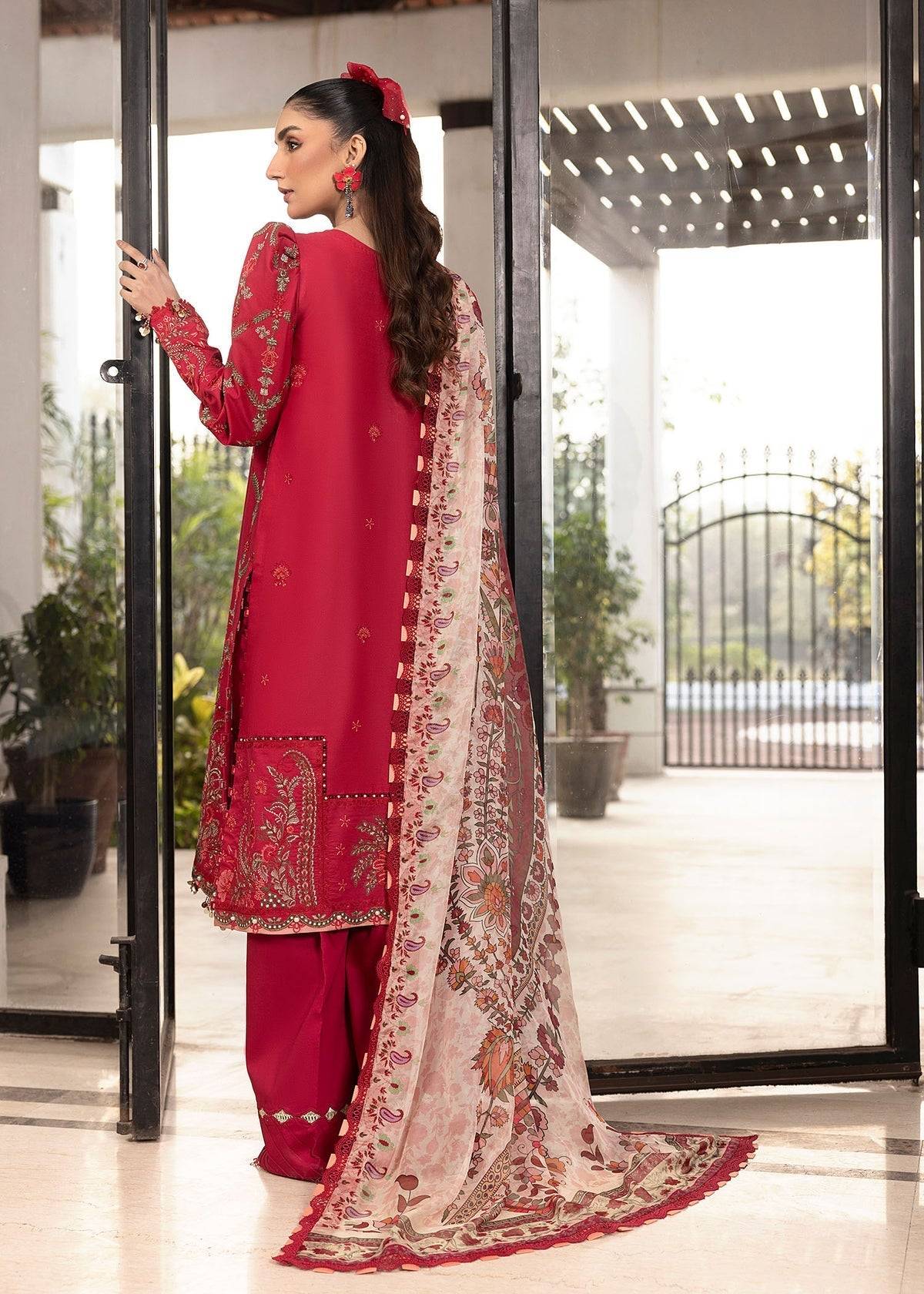 Shurooq | Luxury Lawn 25 | Lina by Maria Faisal - Registered Vendor of : Shurooq - type : Ladies Clothes - 100% original wedding dresses