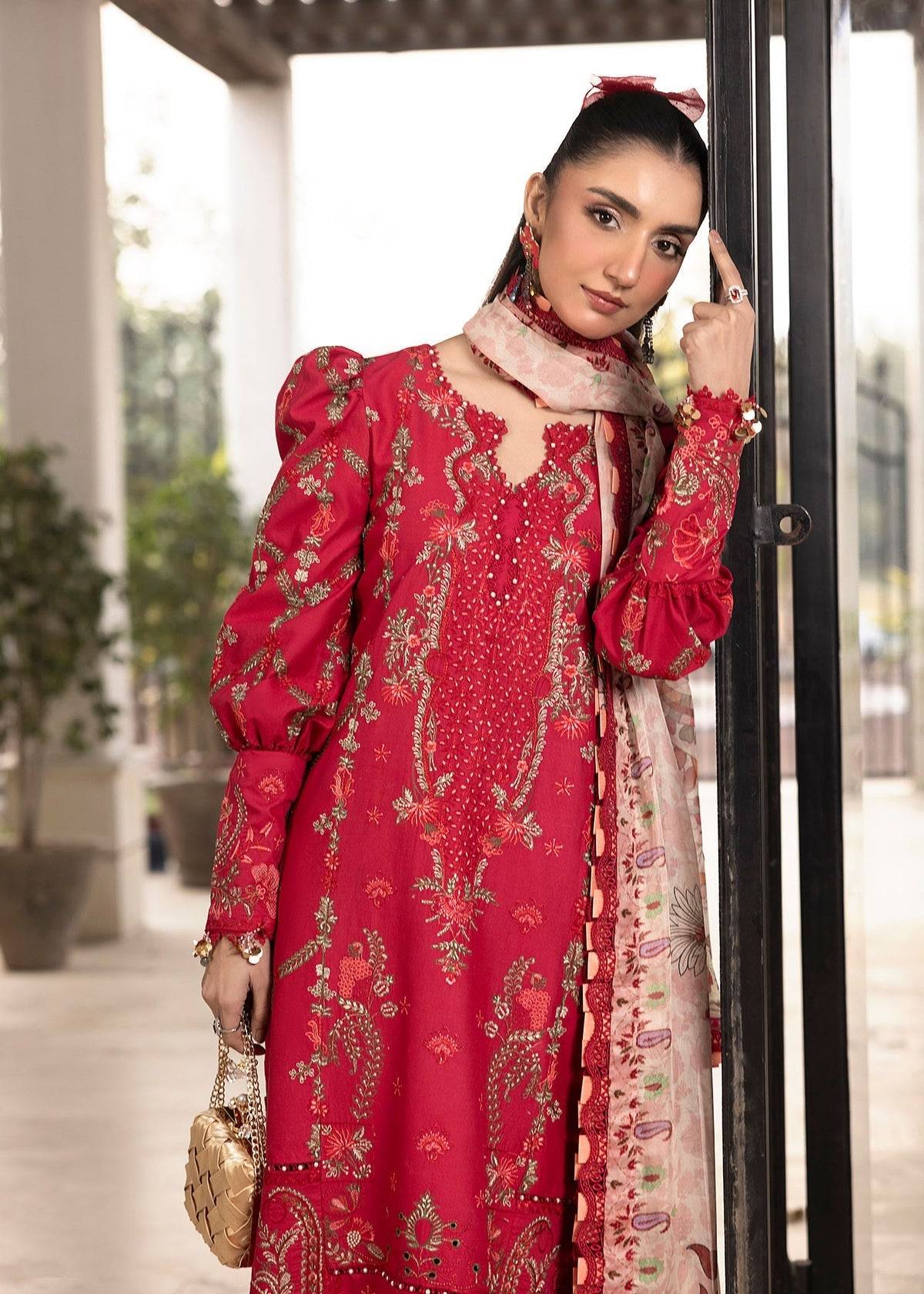 Shurooq | Luxury Lawn 25 | Lina by Maria Faisal - Registered Vendor of : Shurooq - type : Ladies Clothes - 100% original wedding dresses