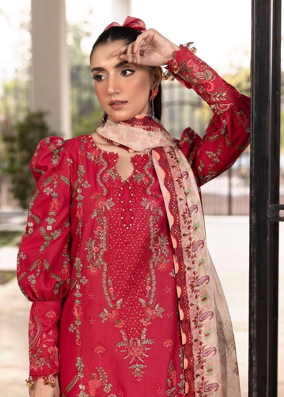 Shurooq | Luxury Lawn 25 | Lina by Maria Faisal - Registered Vendor of : Shurooq - type : Ladies Clothes - 100% original wedding dresses