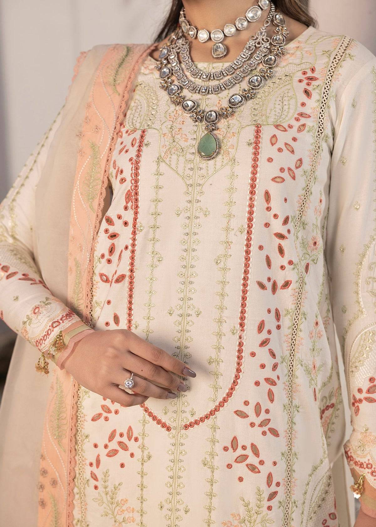 Shurooq | Luxury Lawn 25 | Nora by Maria Faisal - Registered Vendor of : Shurooq - type : Ladies Clothes - 100% original wedding dresses