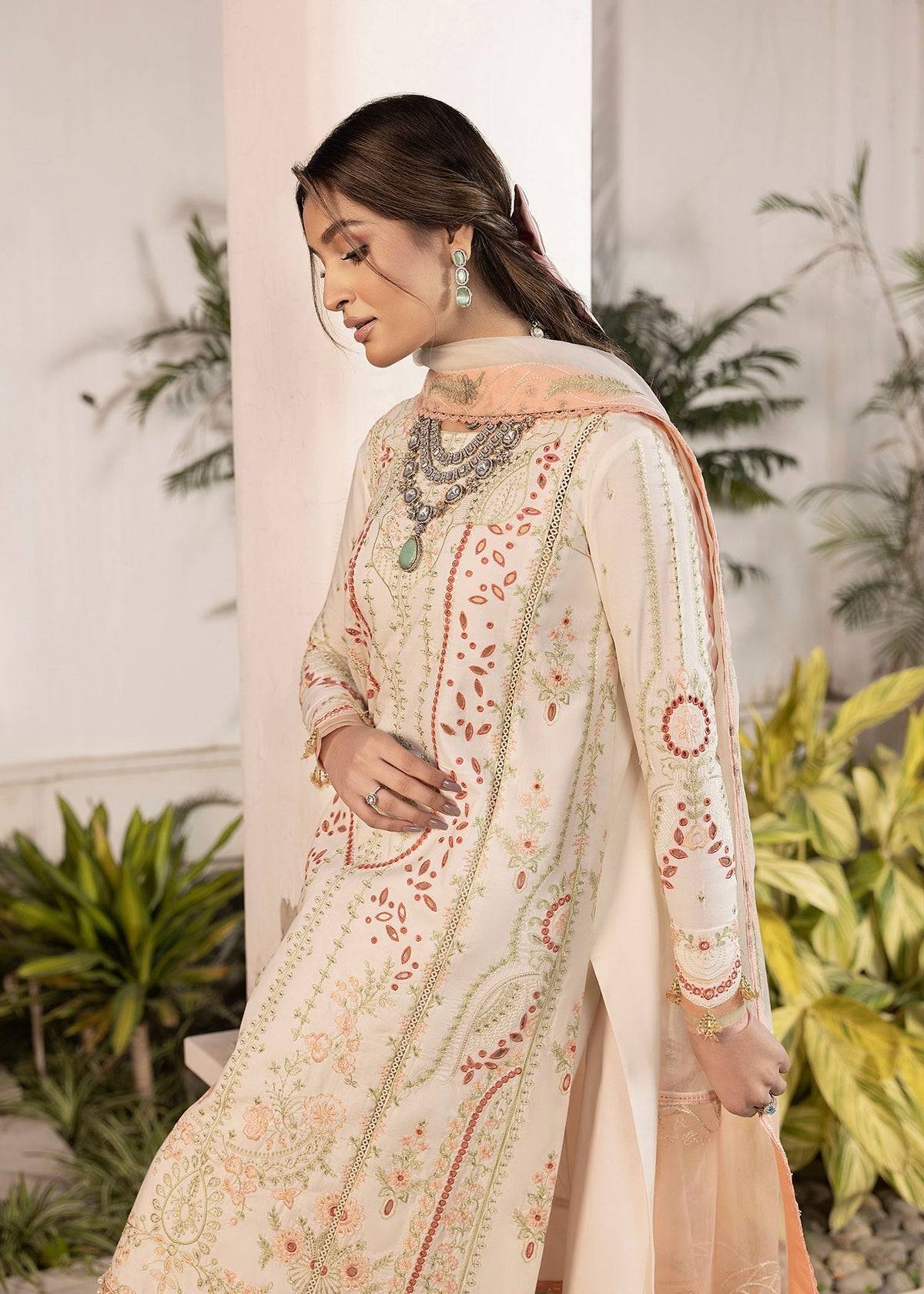 Shurooq | Luxury Lawn 25 | Nora by Maria Faisal - Registered Vendor of : Shurooq - type : Ladies Clothes - 100% original wedding dresses