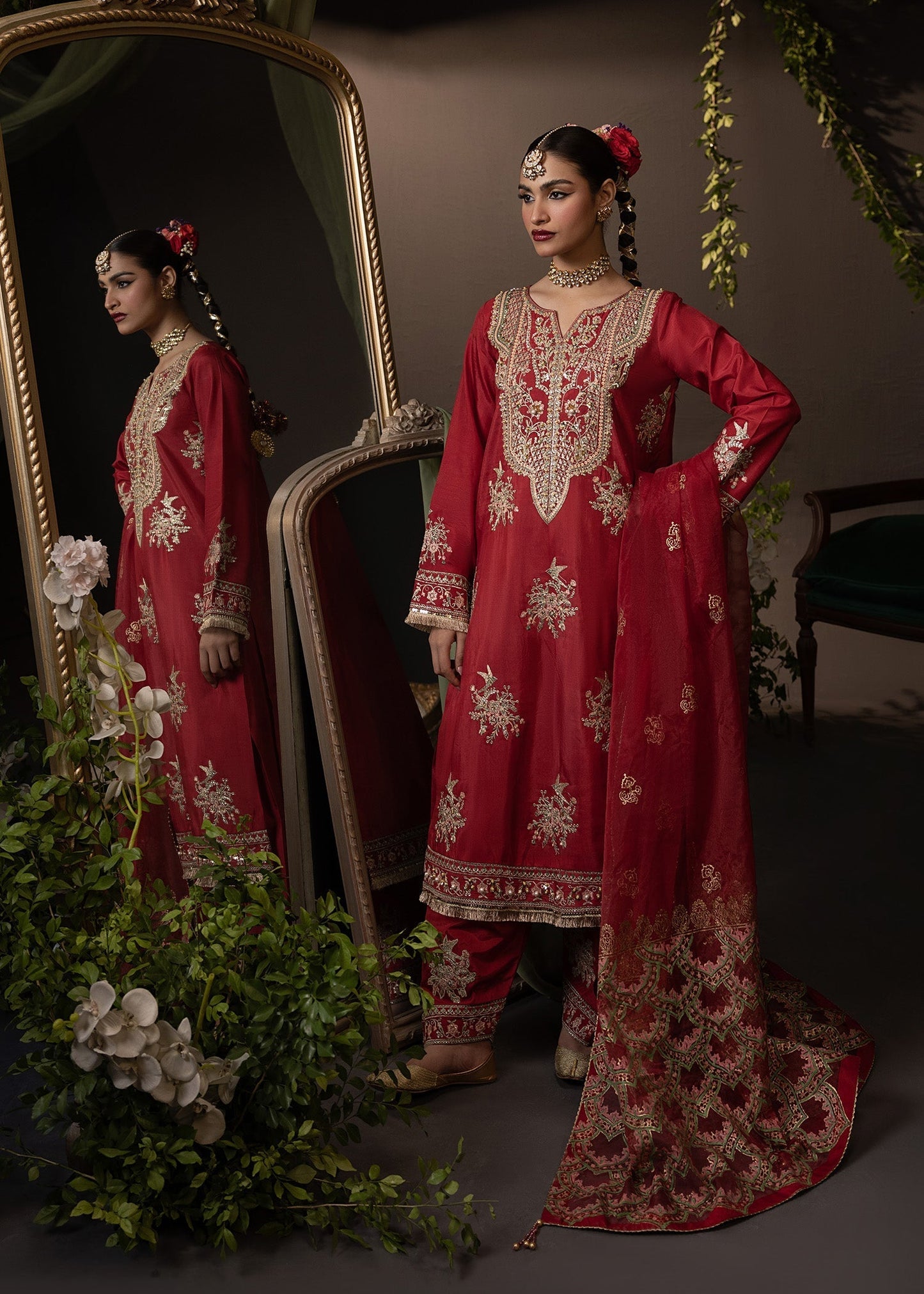 Shurooq | Garden of Dream | Crimson - Ladies Clothes 