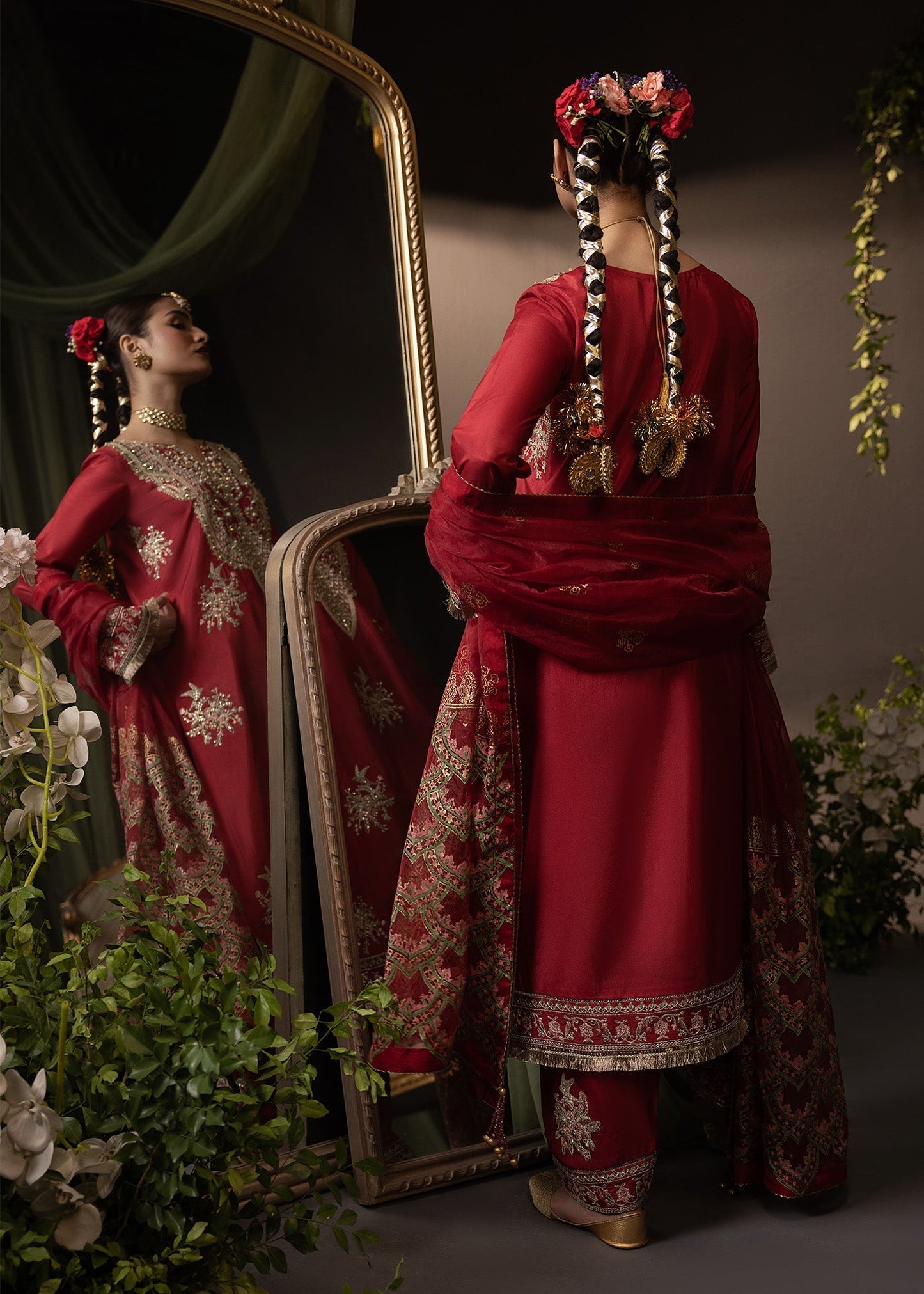 Shurooq | Garden of Dream | Crimson - Ladies Clothes 