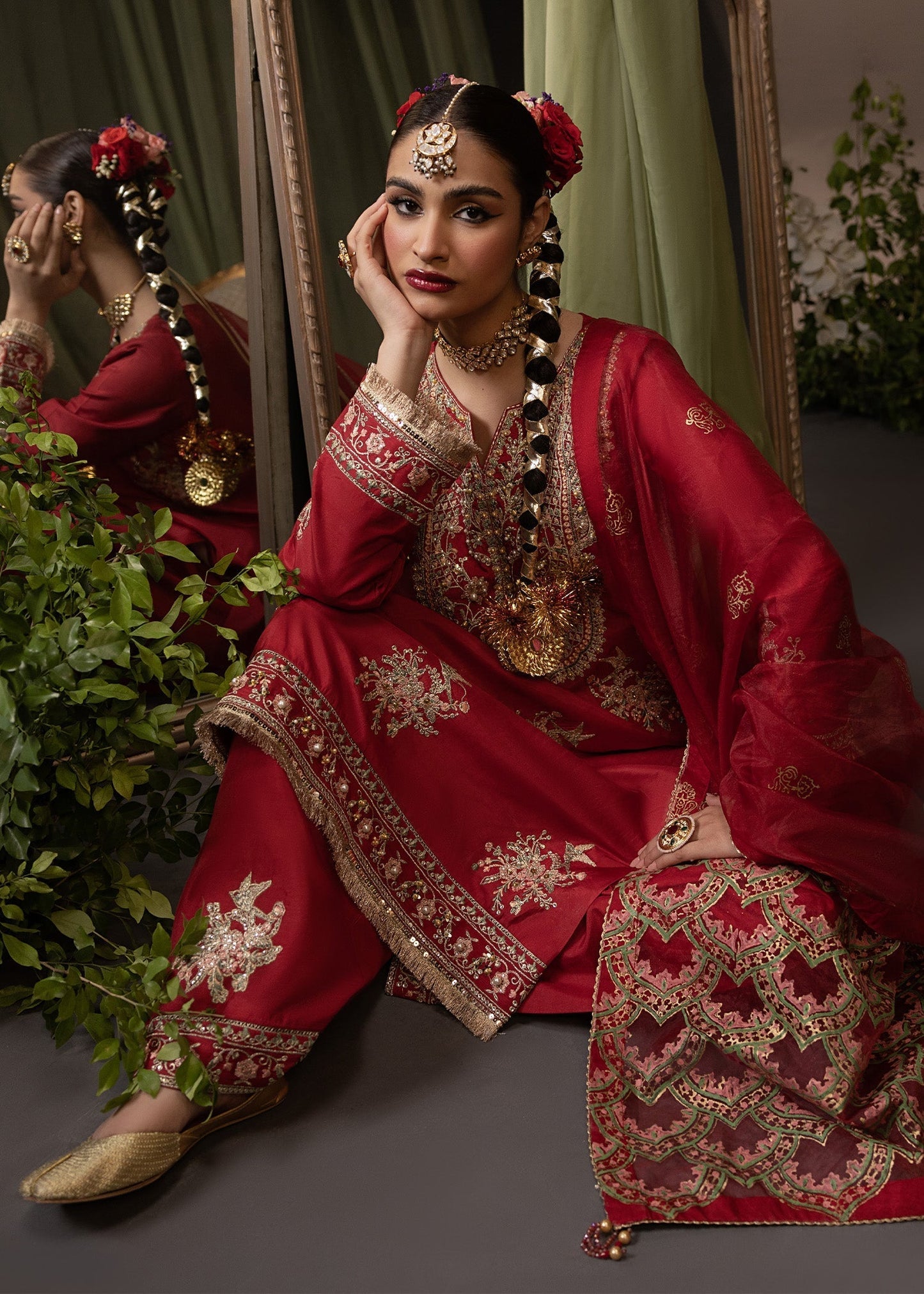 Shurooq | Garden of Dream | Crimson - Ladies Clothes 